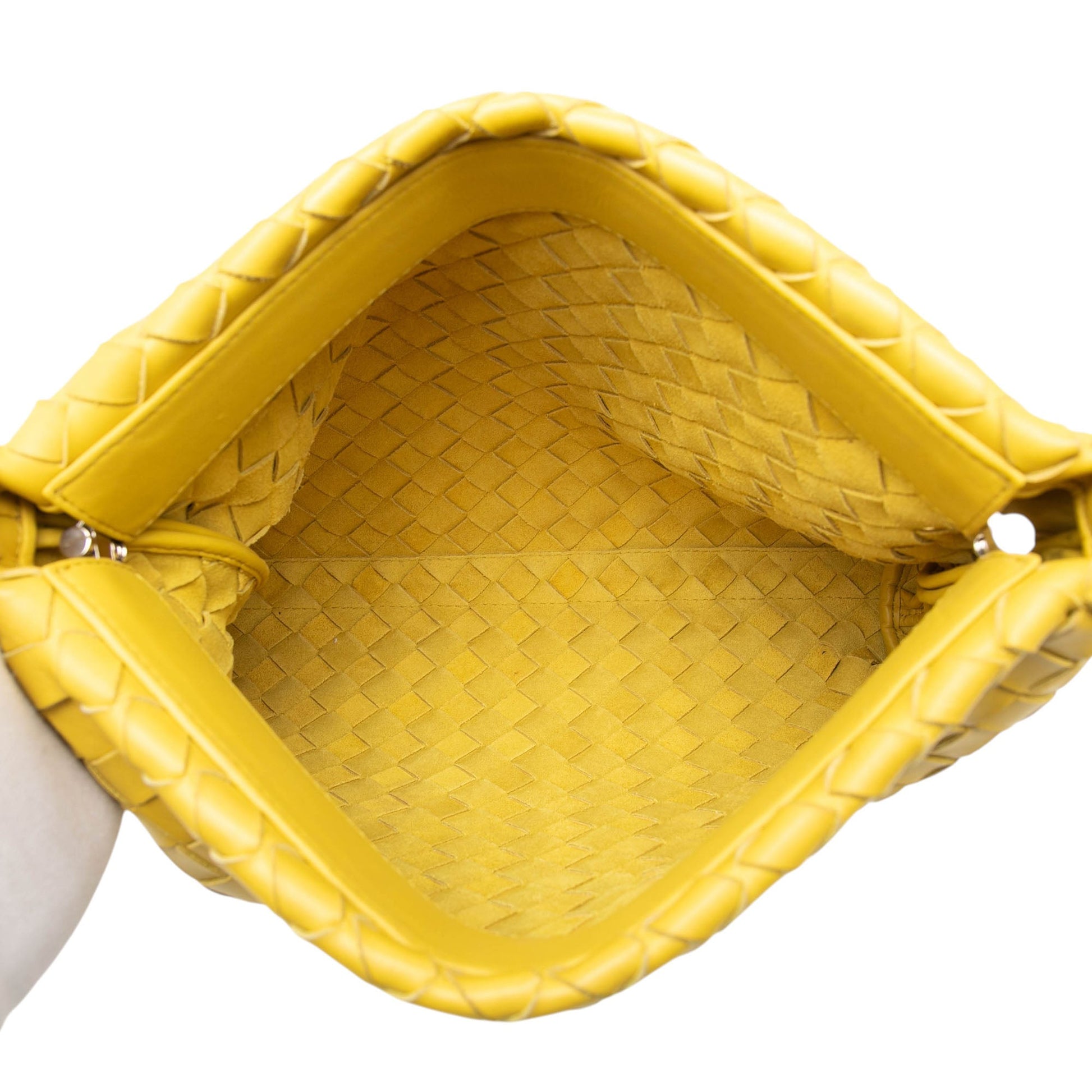 Bottega Veneta Nappa Intrecciato Fold Over Clutch