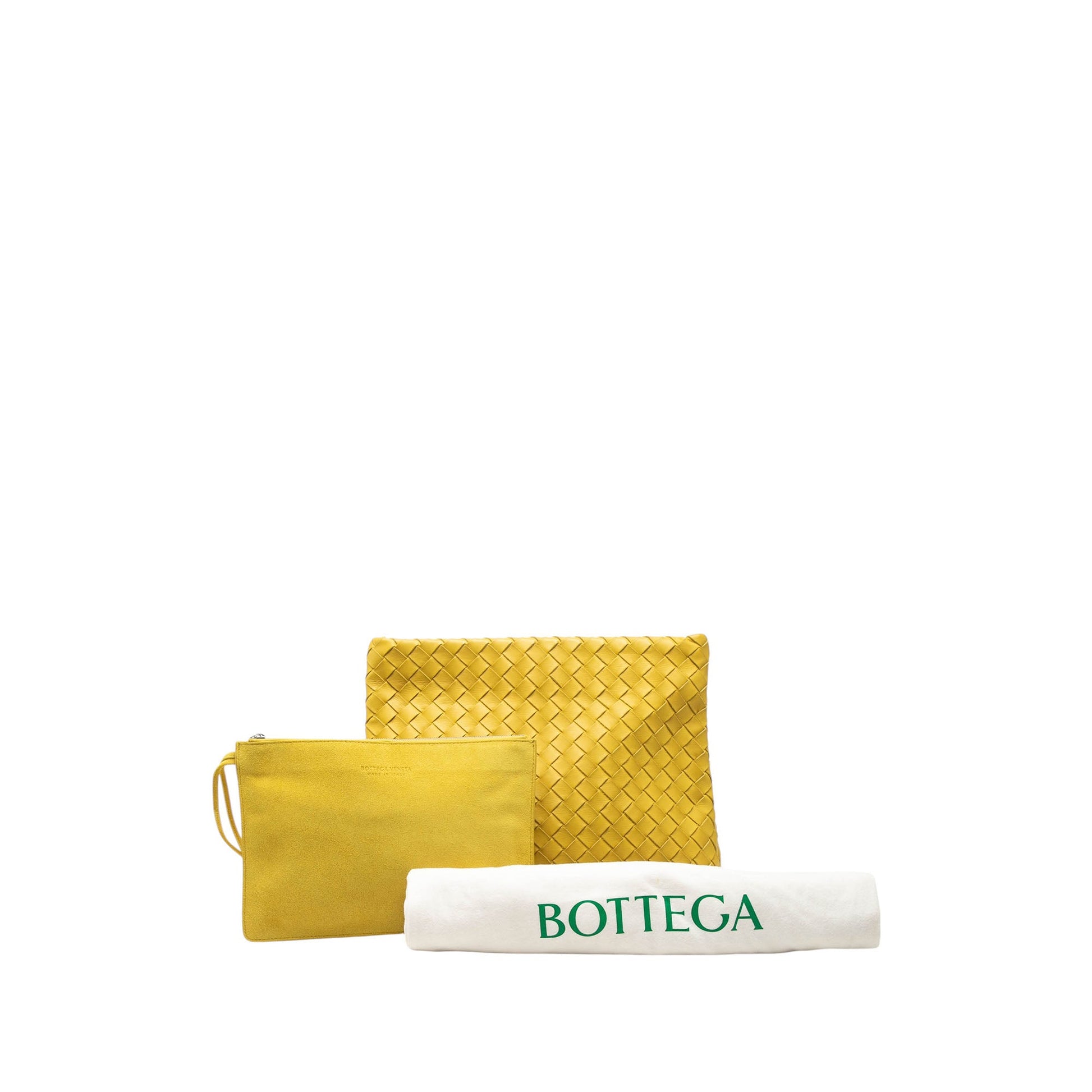 Bottega Veneta Nappa Intrecciato Fold Over Clutch