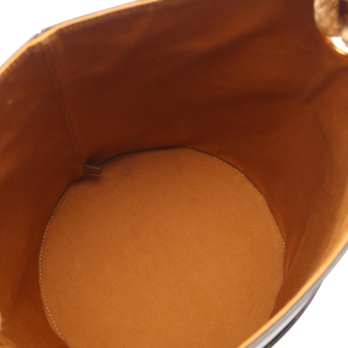 Celine Triomphe Coated Canvas Bucket Bag