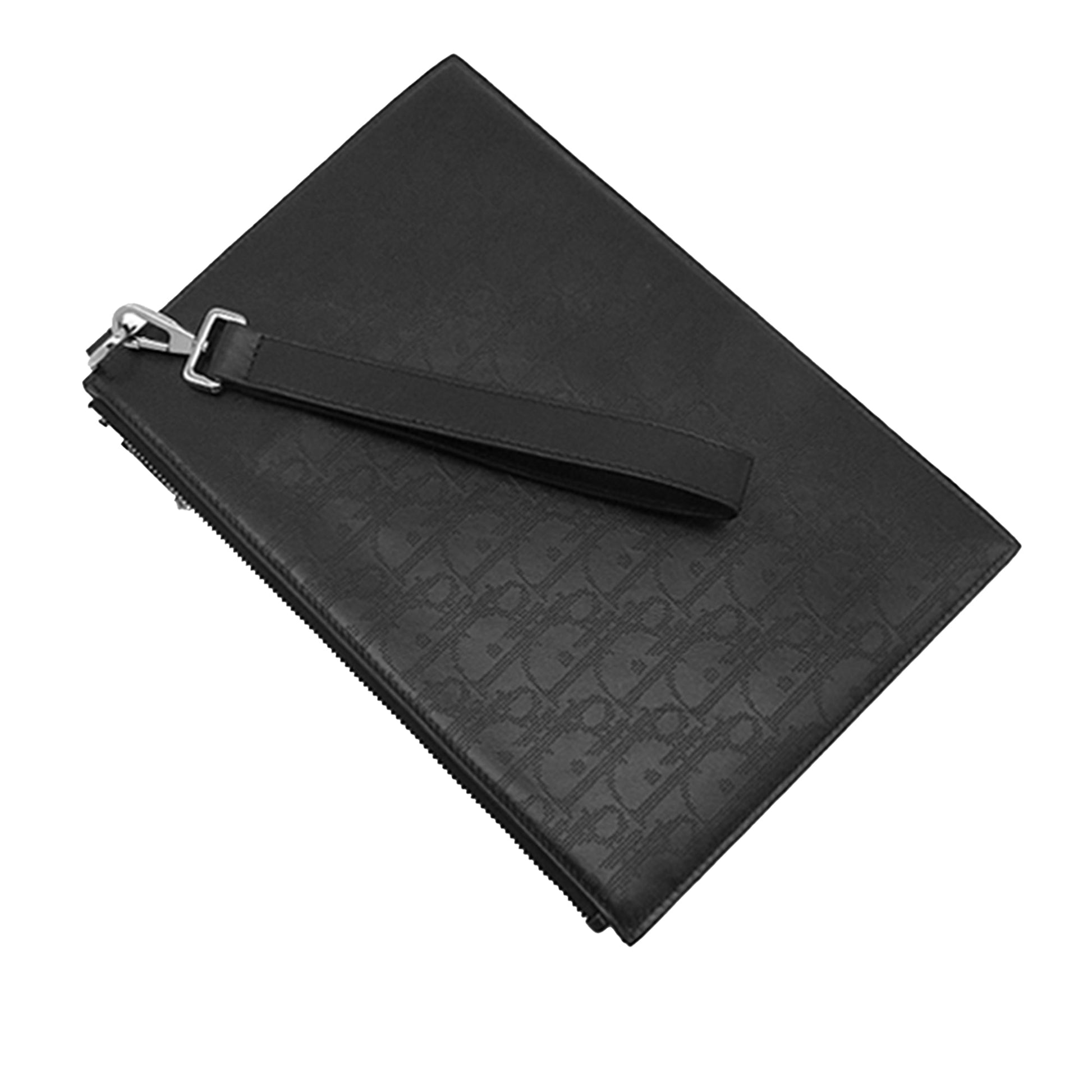 Dior Oblique Perforated Calfskin Galaxy Wristlet Clutch