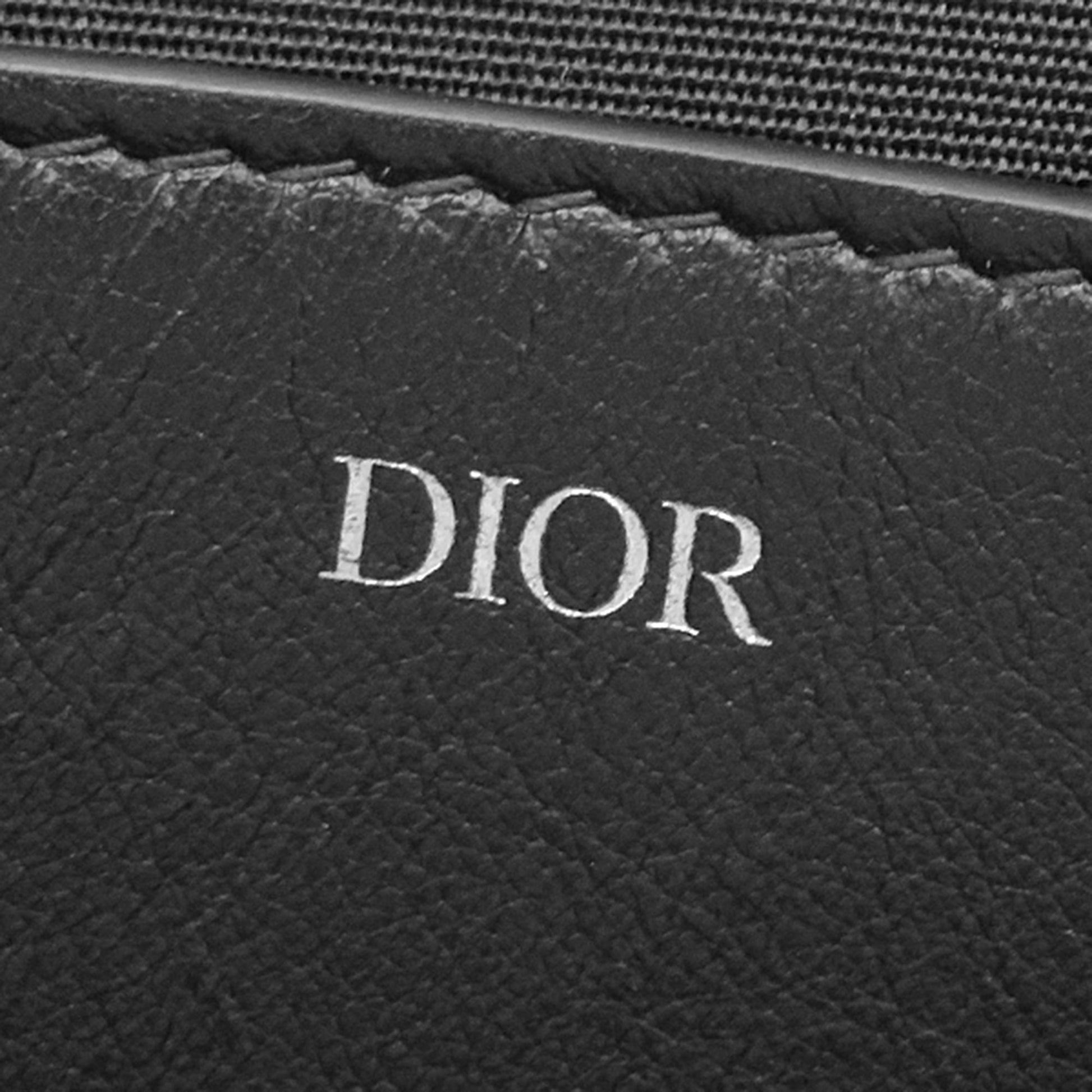 Dior Oblique Perforated Calfskin Galaxy Wristlet Clutch
