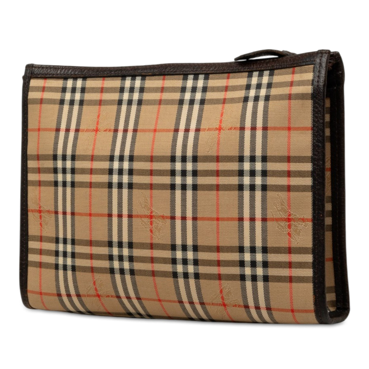 Burberry Haymarket Check Canvas Clutch