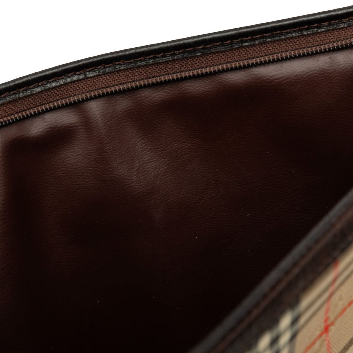 Burberry Haymarket Check Canvas Clutch