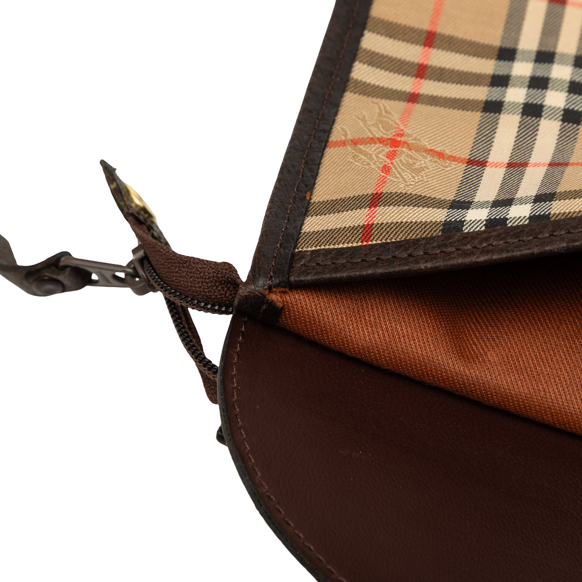Burberry Haymarket Check Canvas Clutch