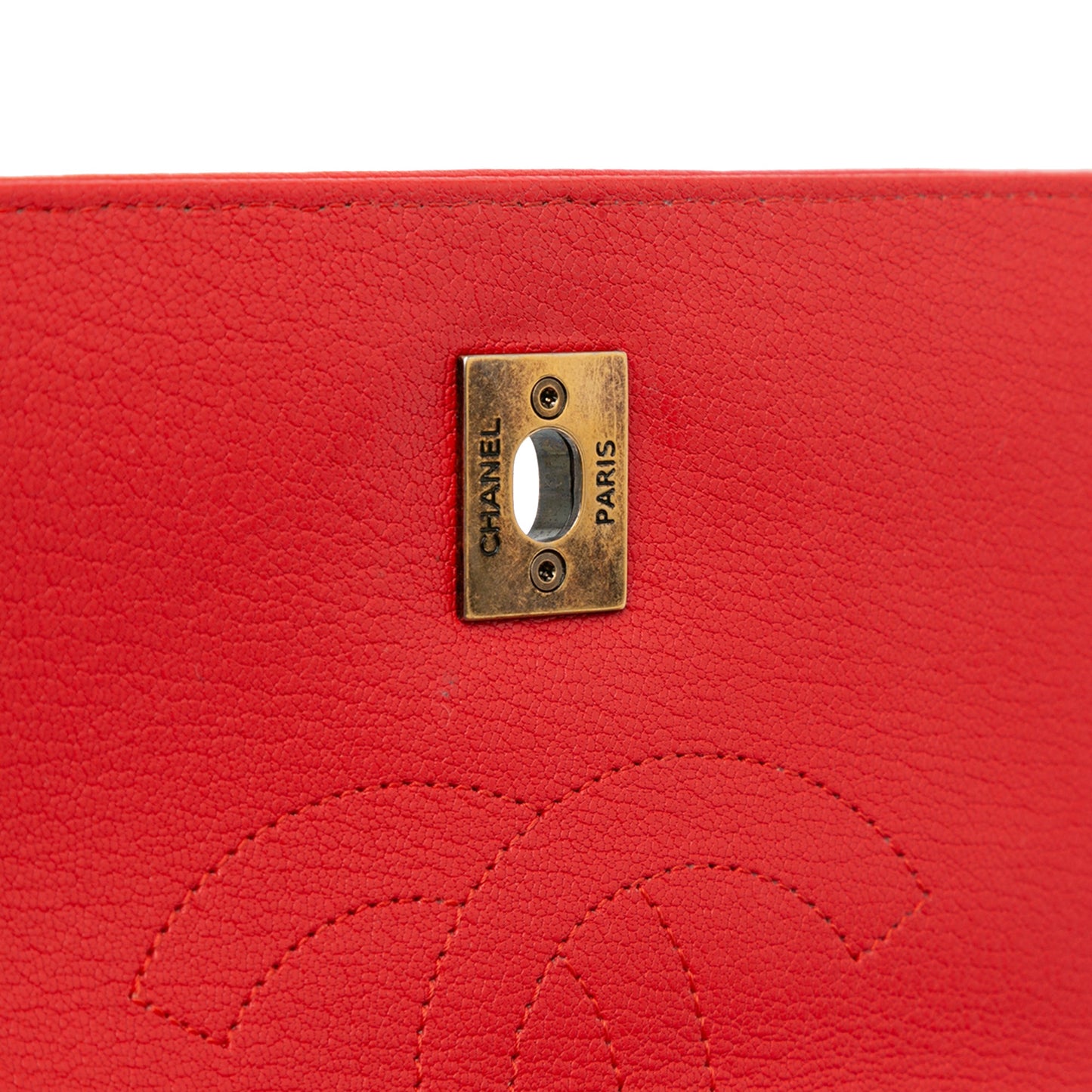 Chanel Small Diagonal Quilted Goatskin Flap