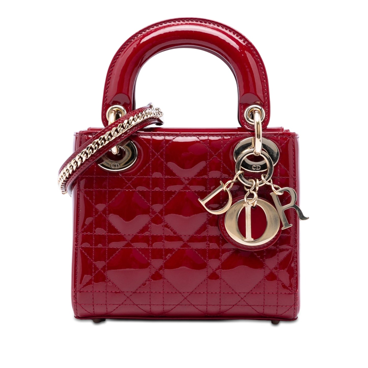 Dior Mini Patent Cannage Lady Dior