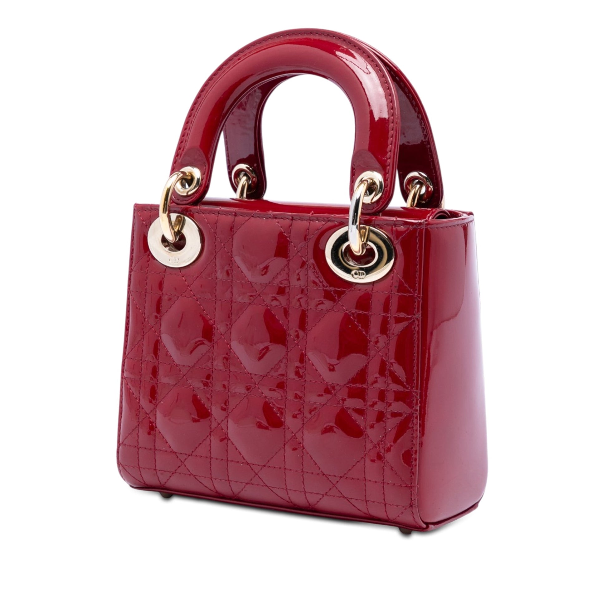 Dior Mini Patent Cannage Lady Dior