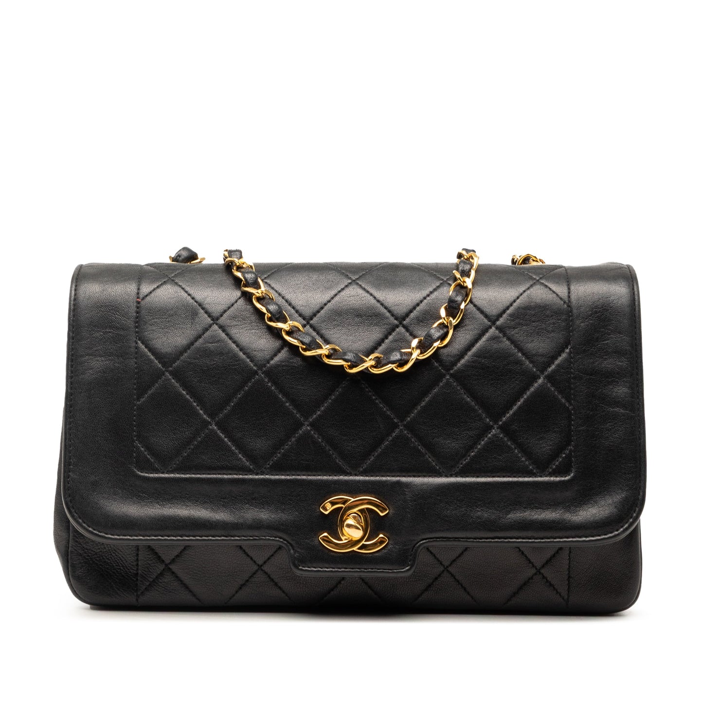 Chanel Medium Lambskin Diana Full Flap