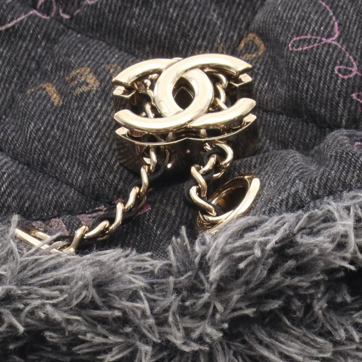 Chanel Small Denim Mood Bucket with Chain