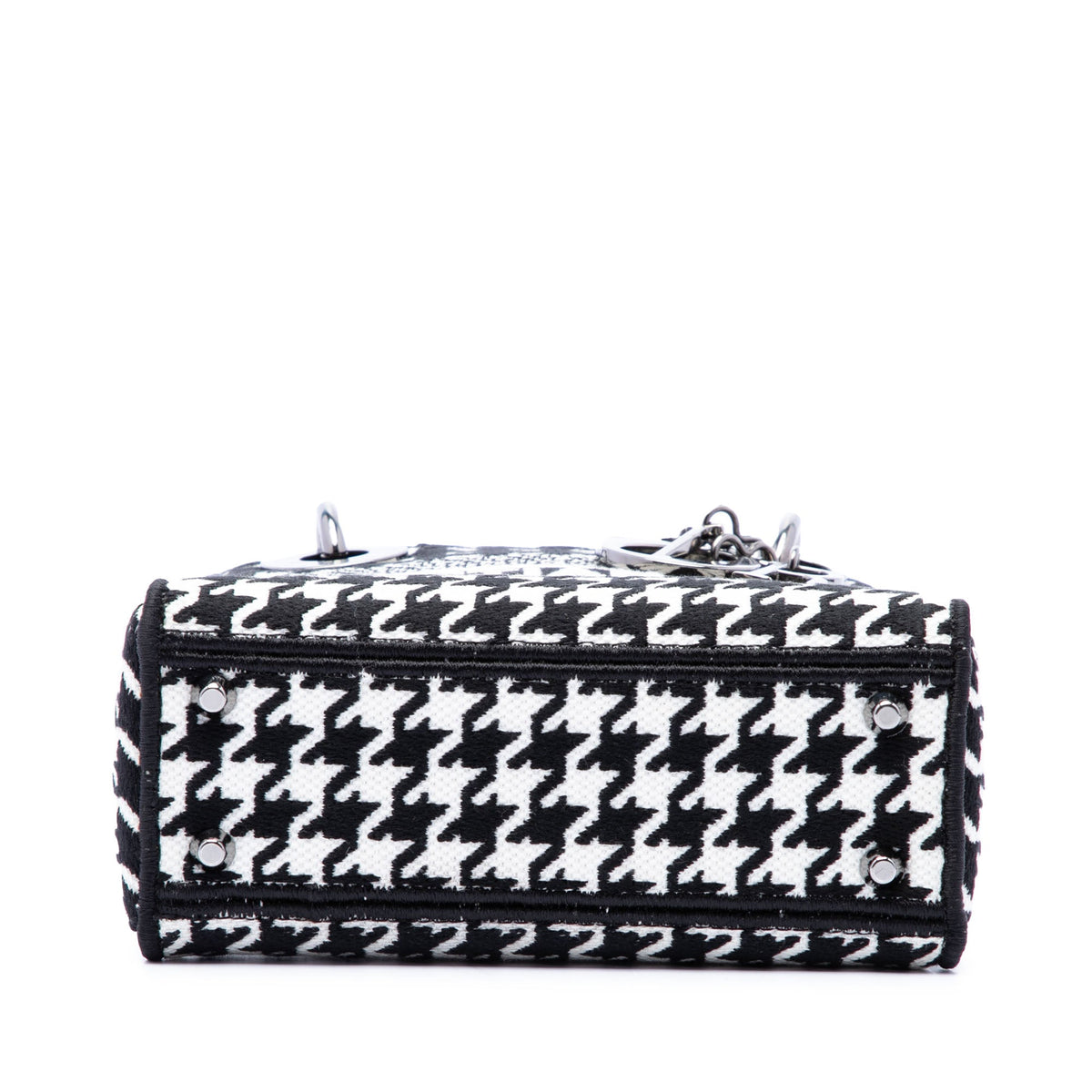 Dior Mini Embroidered Canvas Houndstooth Lady D Lite