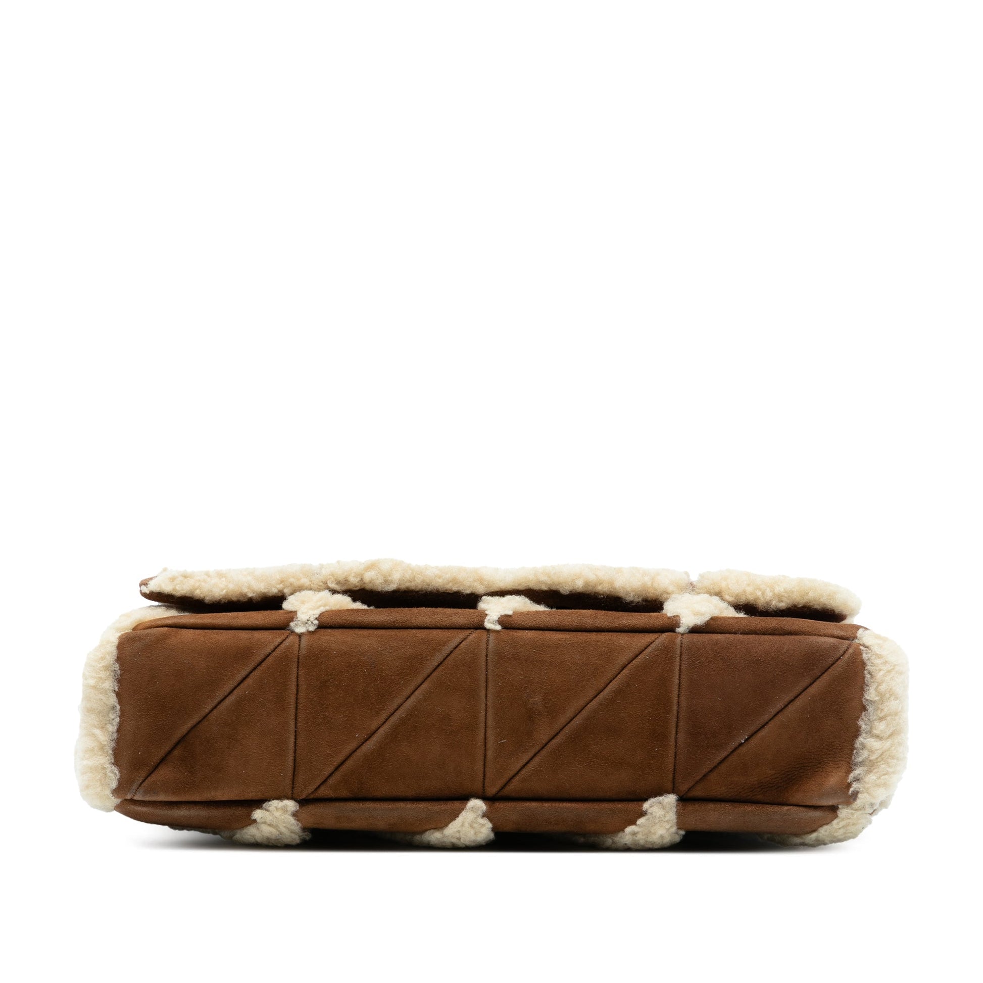 Saint Laurent Medium Suede and Shearling Patchwork Jamie Shoulder Bag