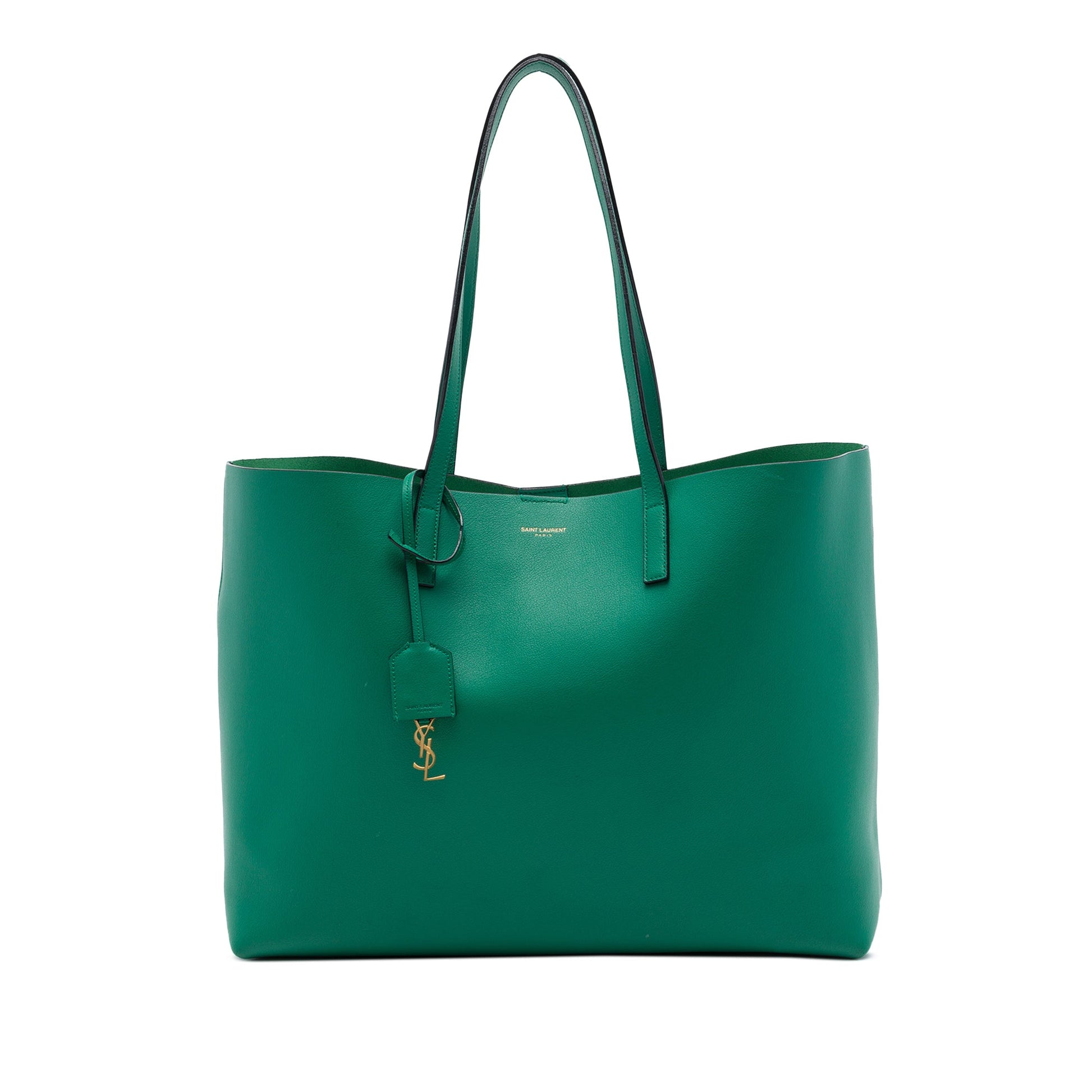 Saint Laurent Large Leather East West Shopping Tote