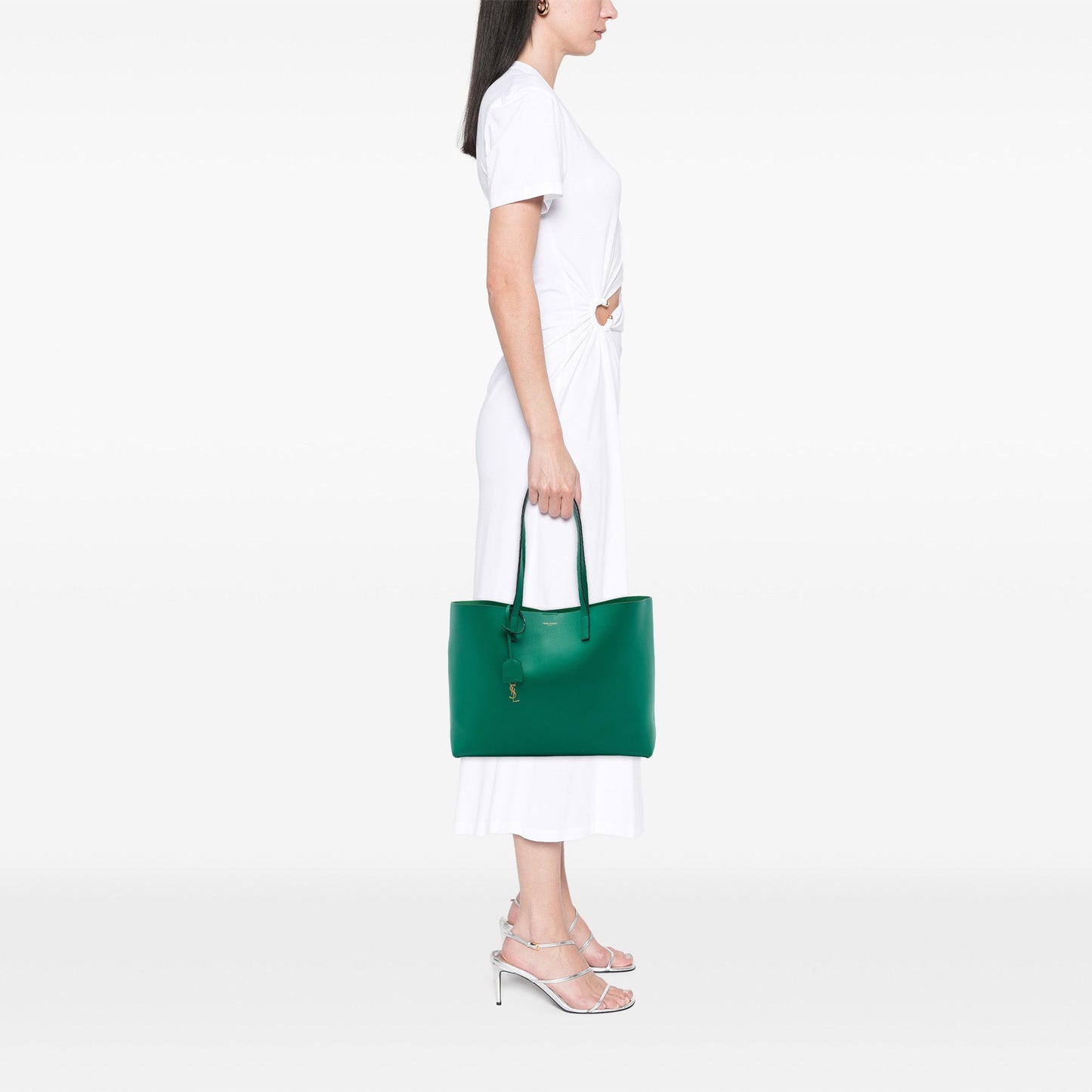 Saint Laurent Large Leather East West Shopping Tote