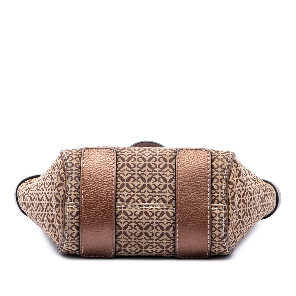 LOEWE Anagram Canvas Tote — Brown