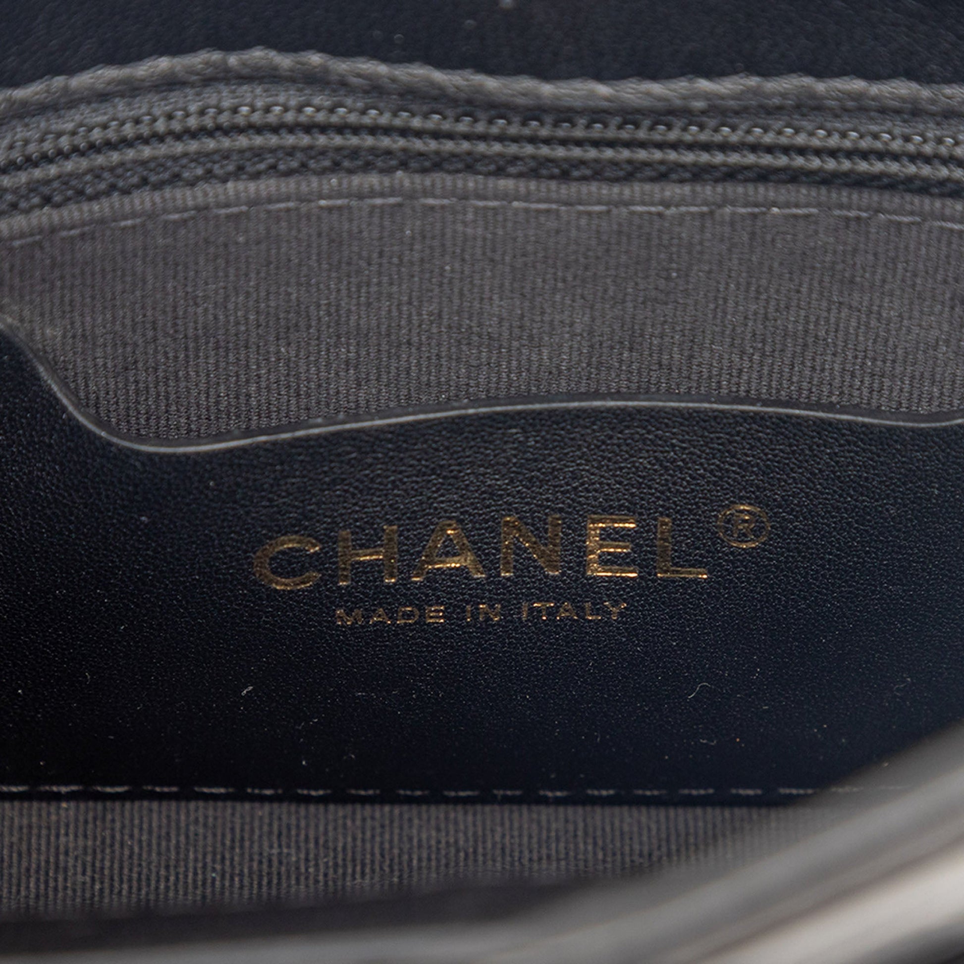 Chanel Mini Quilted Patent Graphic Catch Flap