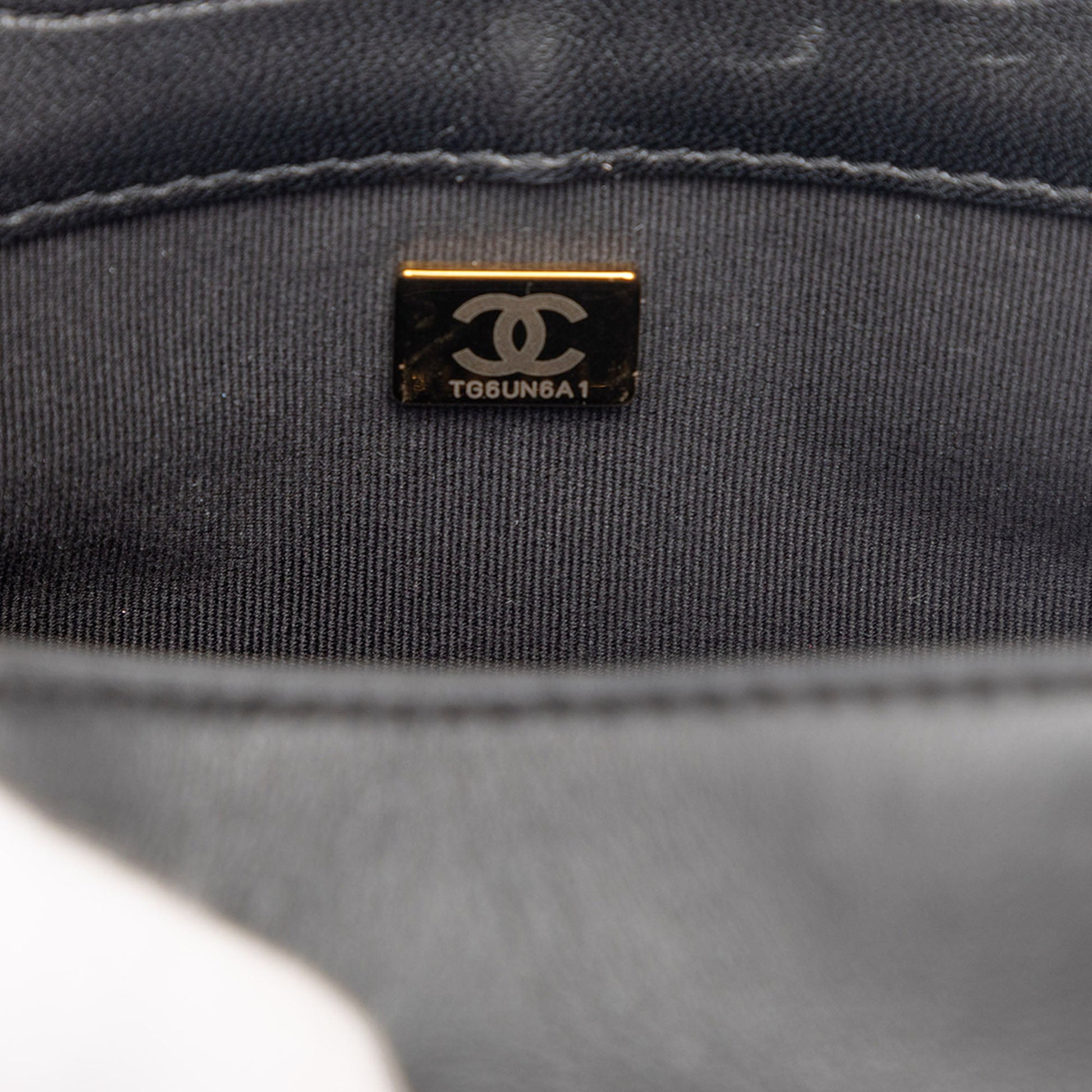Chanel Mini Quilted Patent Graphic Catch Flap
