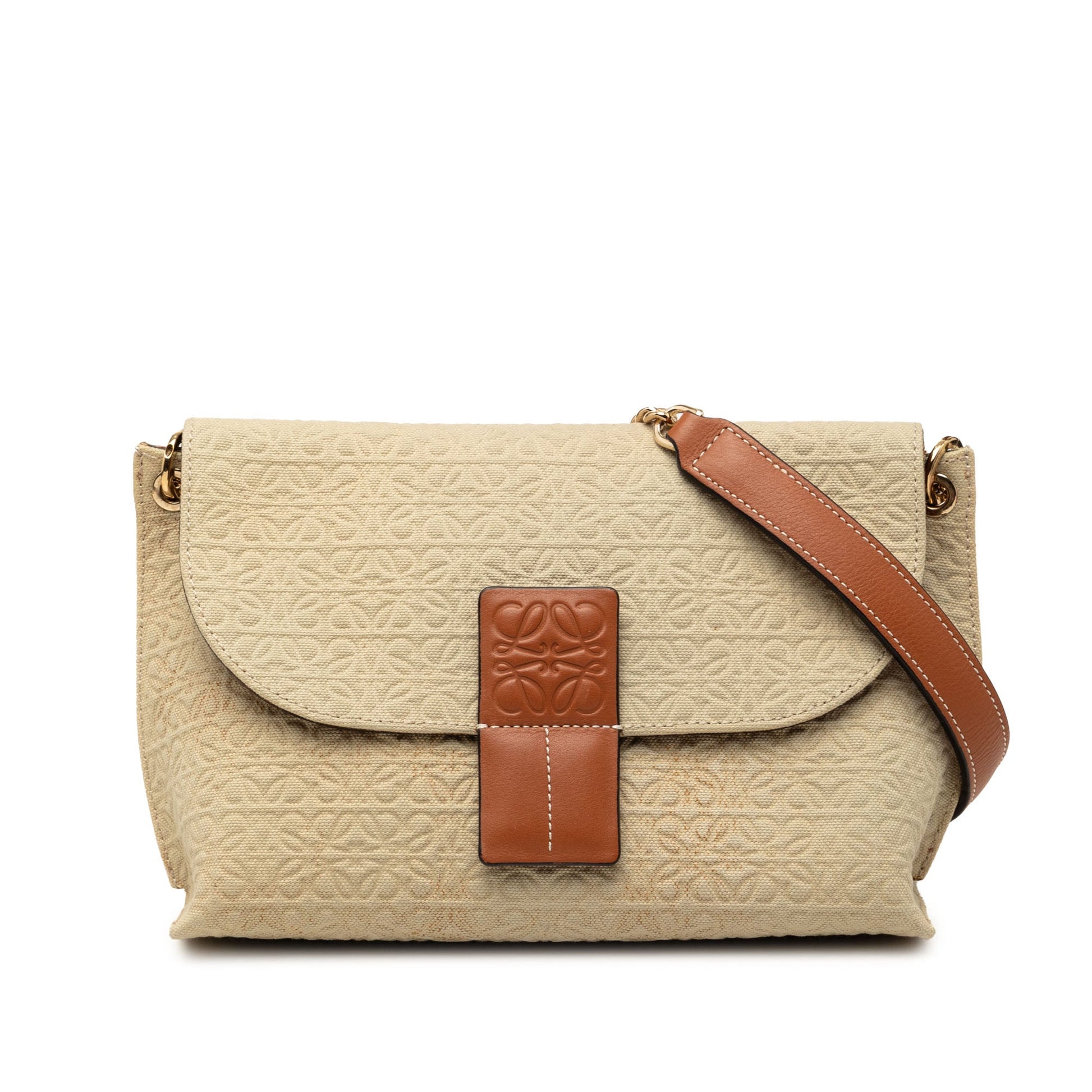 LOEWE Canvas Repeat Anagram Avenue Crossbody