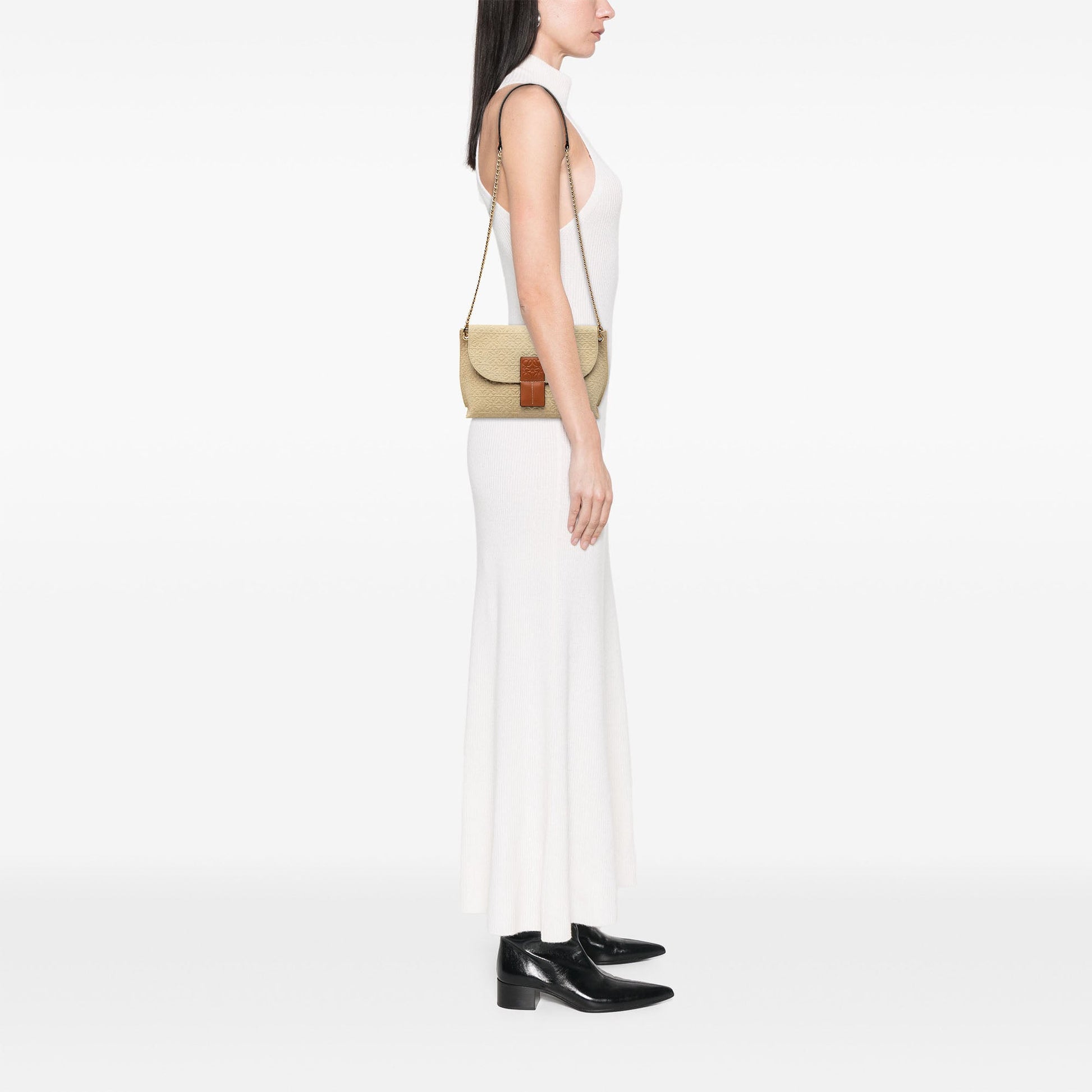 LOEWE Canvas Repeat Anagram Avenue Crossbody