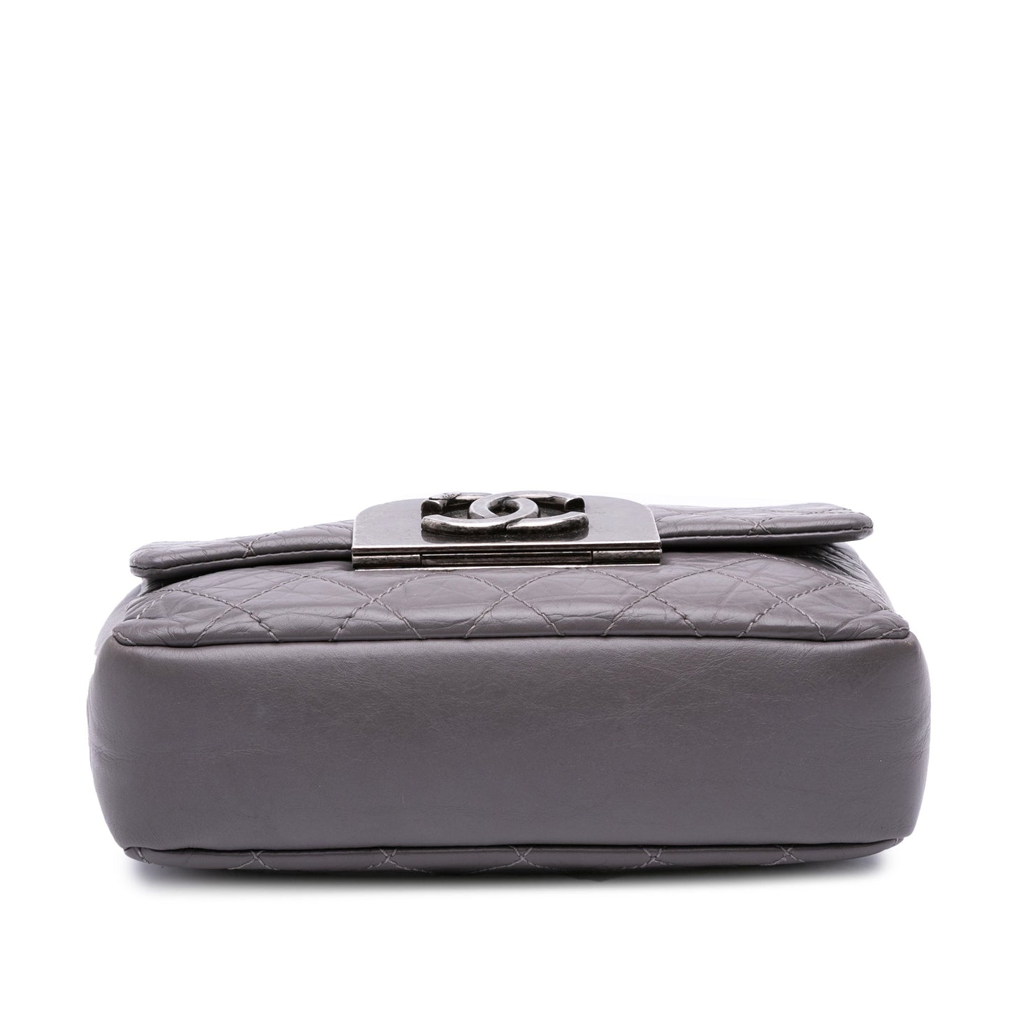Chanel Quilted Aged Calfskin CC Square Flap