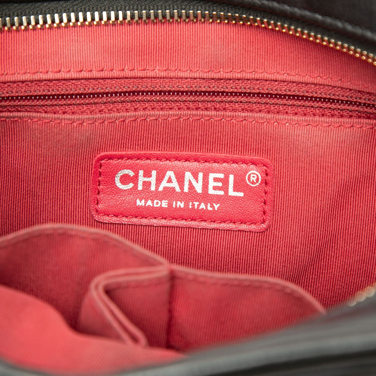 Chanel Medium Aged Calfskin Gabrielle Crossbody — Black