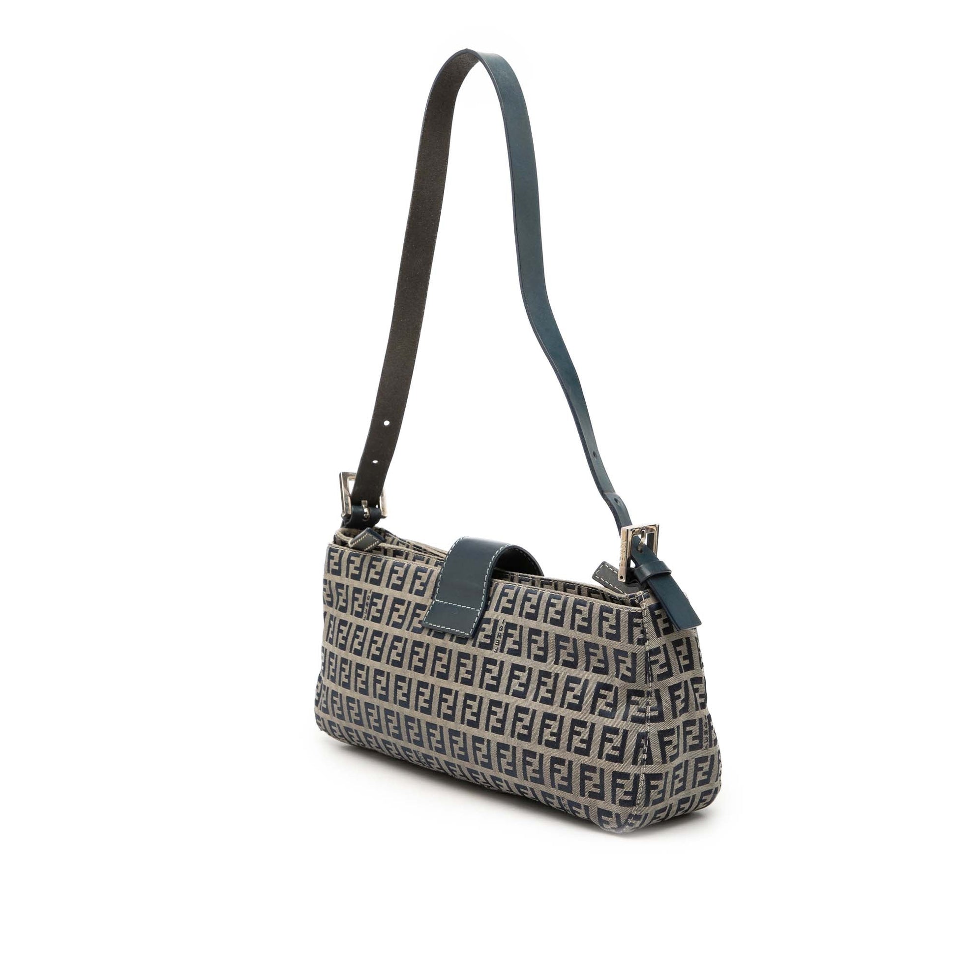 Fendi Zucchino Canvas Shoulder Bag