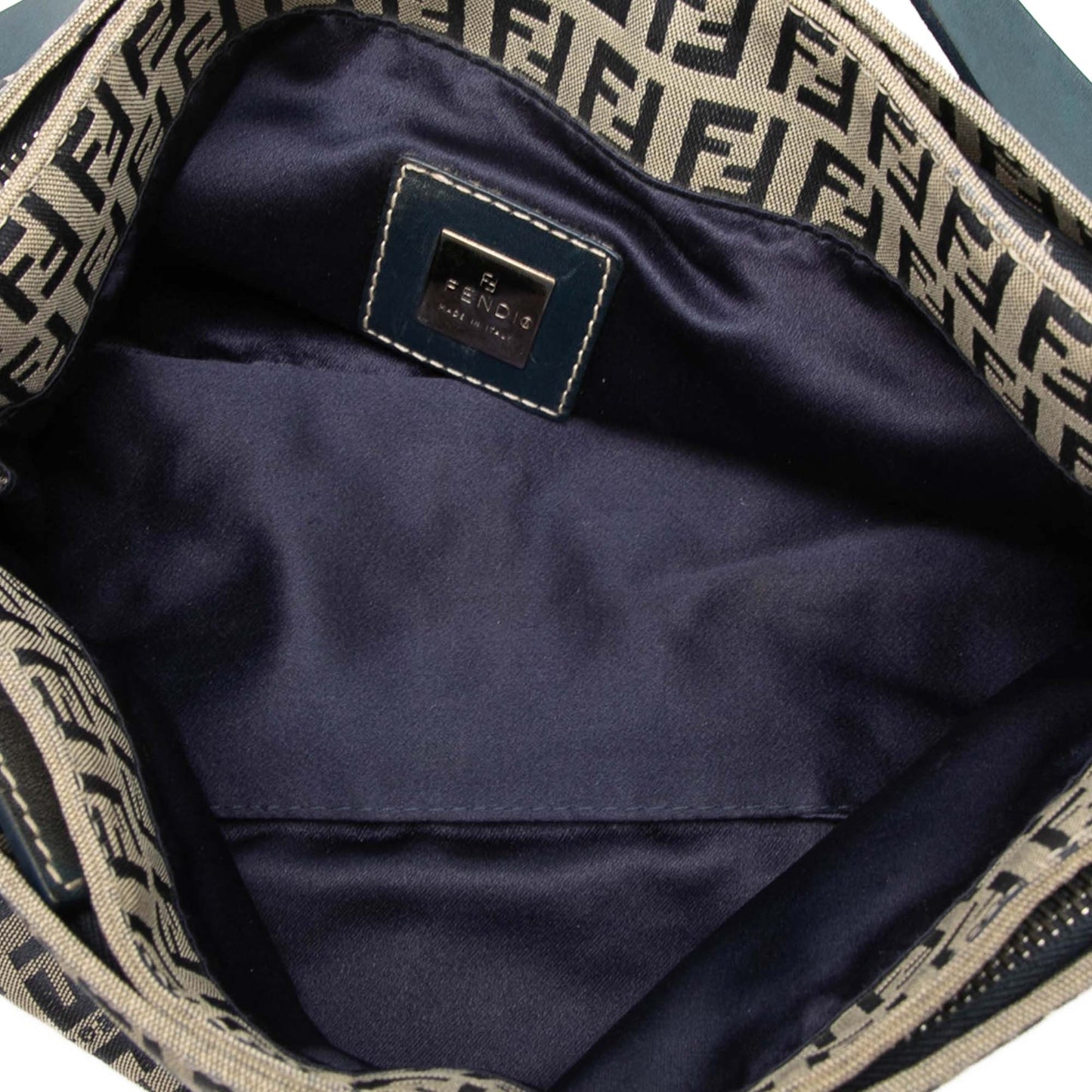 Fendi Zucchino Canvas Shoulder Bag
