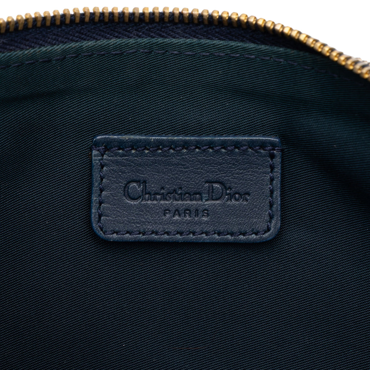 Dior Mini Diorissimo Canvas Saddle Pochette — Blue