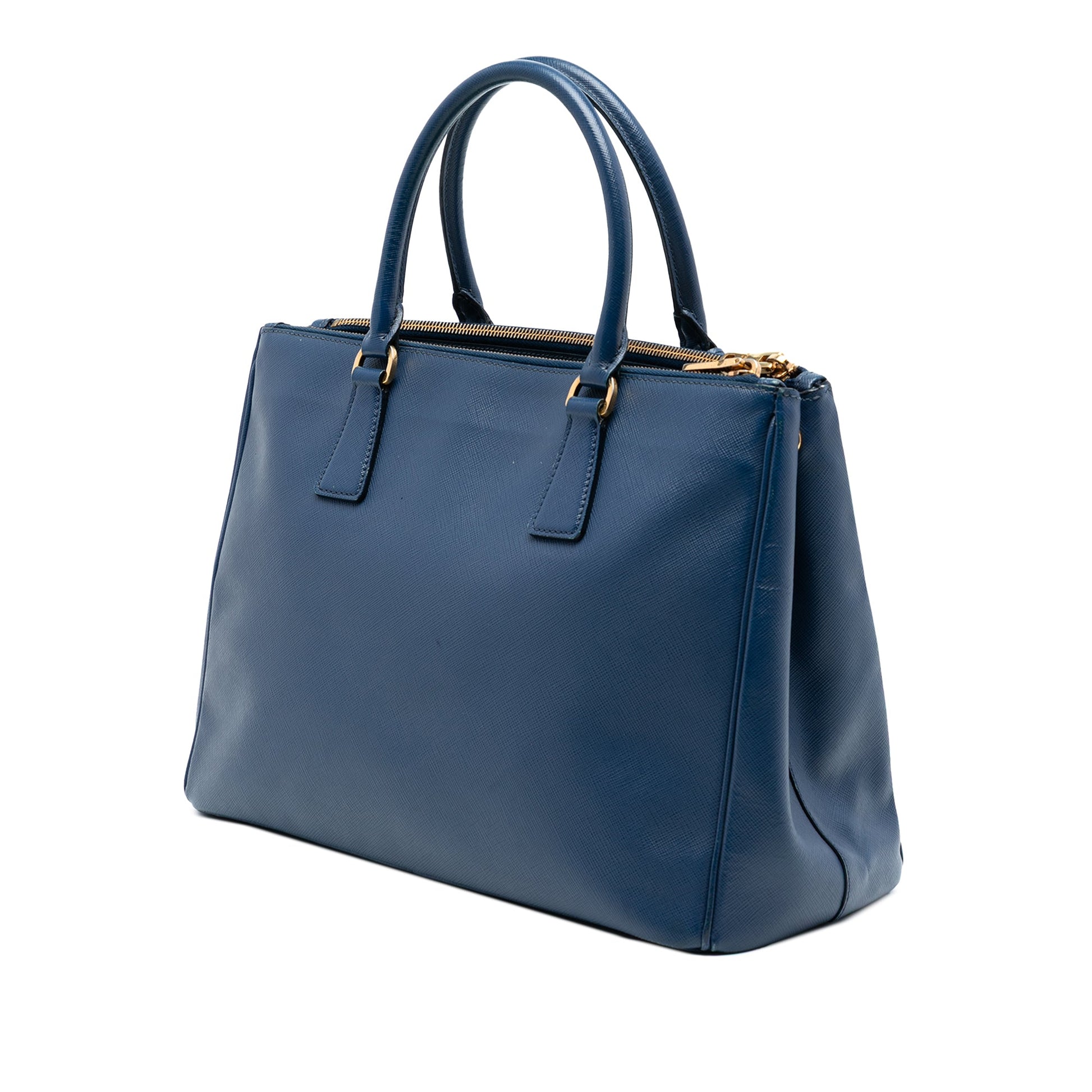 Prada Medium Saffiano Lux Galleria Double Zip Satchel