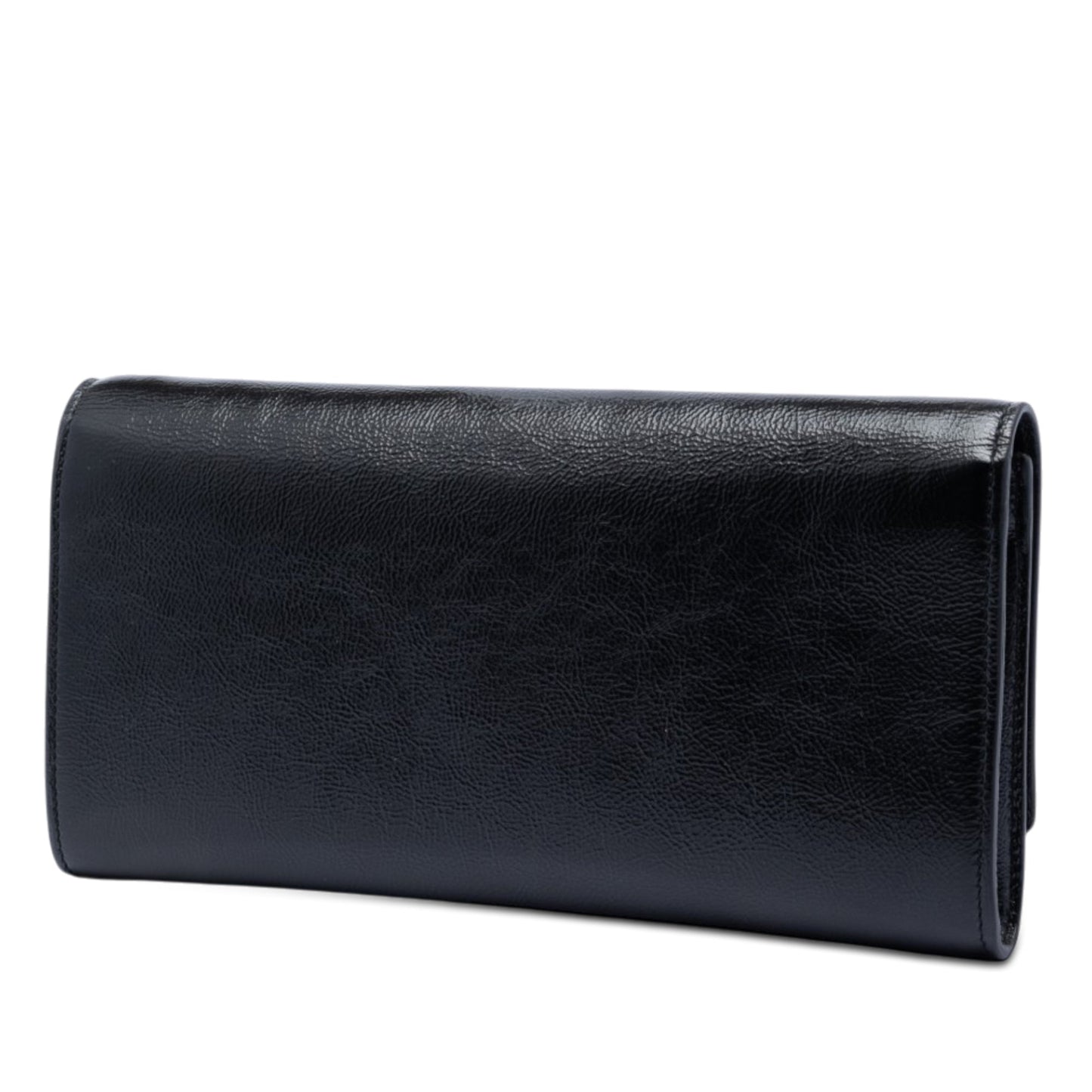 Saint Laurent Small Textured Patent Monogram Belle De Jour Clutch
