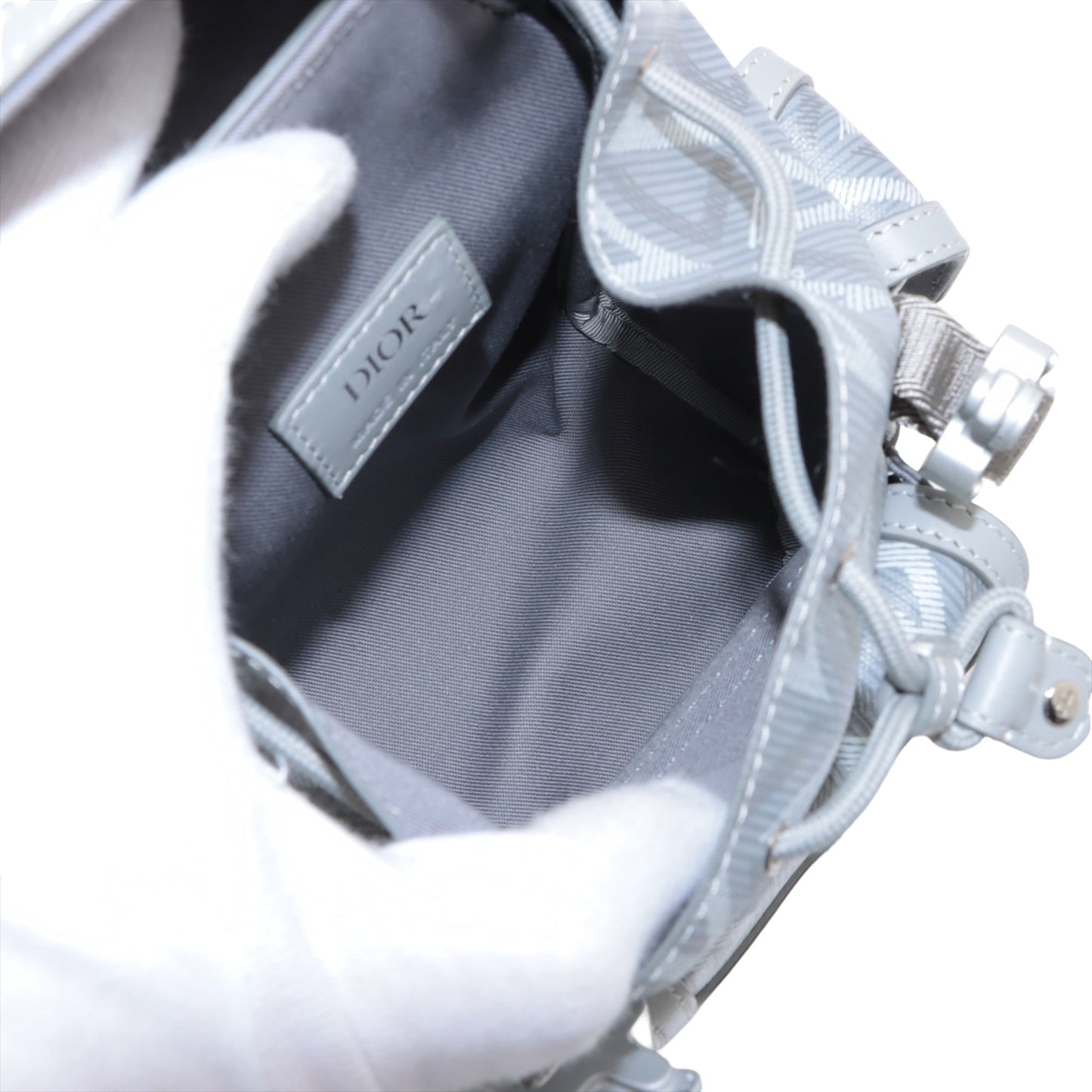 Dior Mini Coated Canvas CD Diamond Hit The Road Backpack