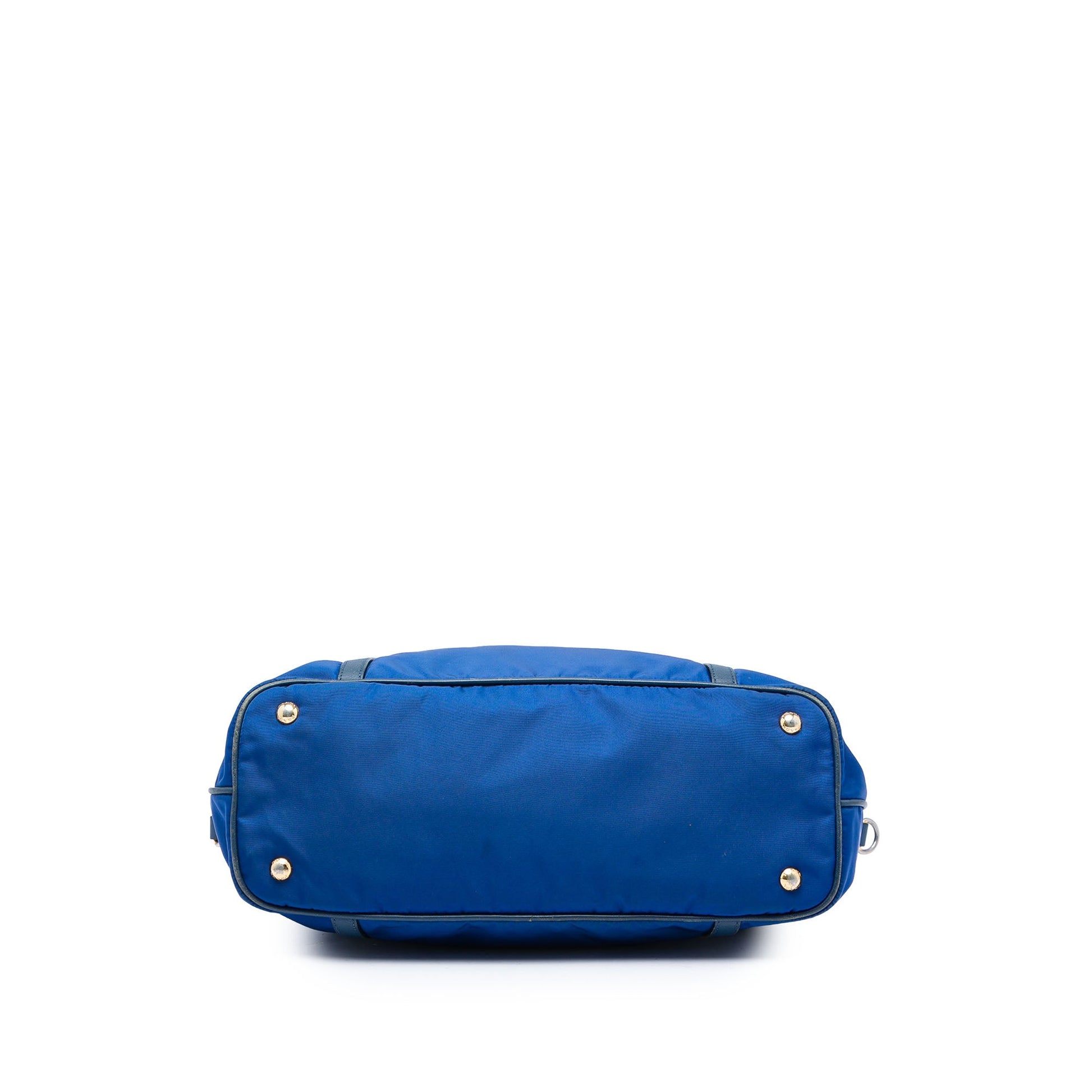 Prada Saffiano Trimmed Tessuto Zip Top Convertible Tote