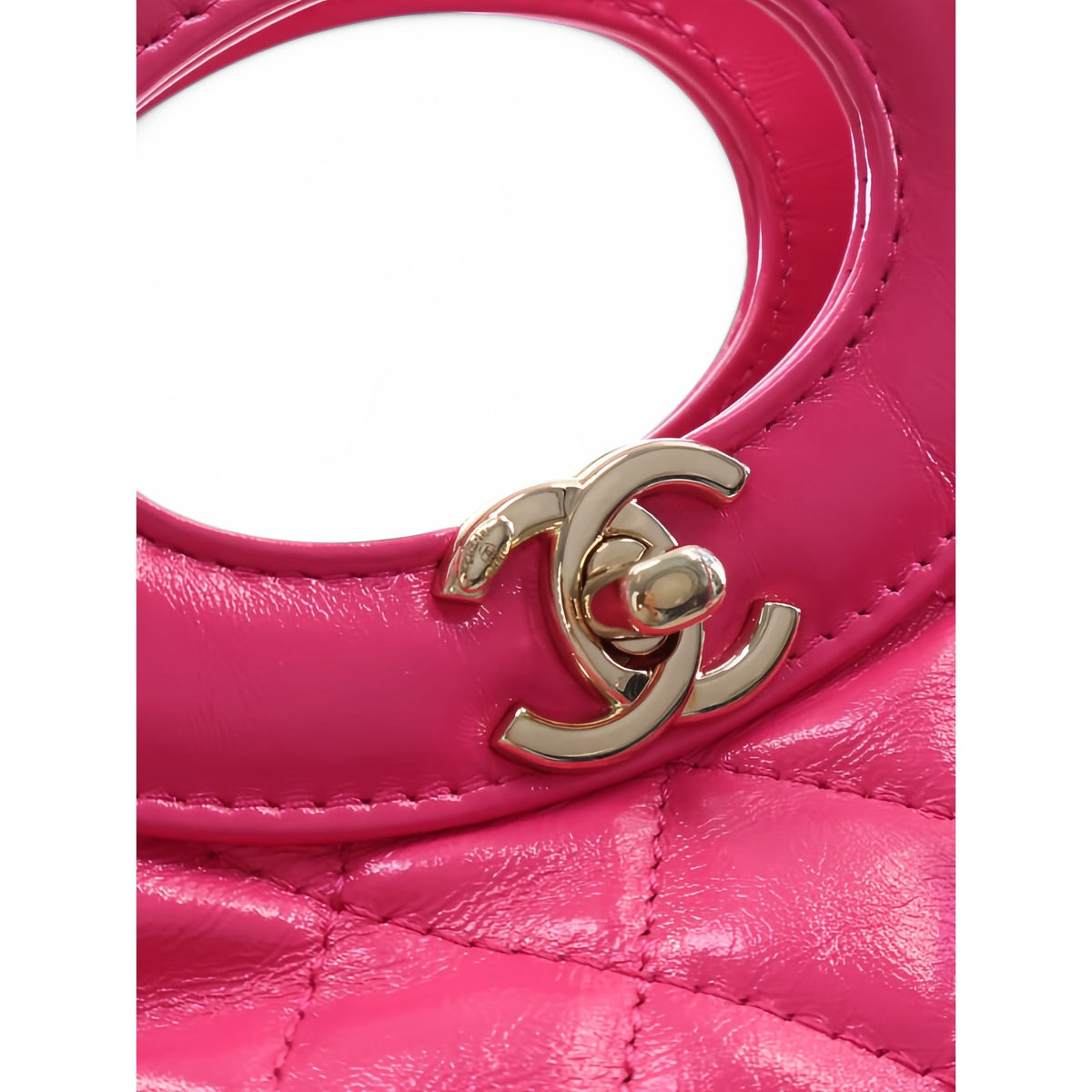 Chanel Large Quilted Glazed Calfskin 31 Shopping Bag — Pink