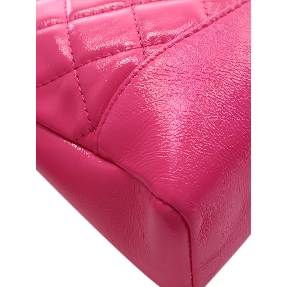 Chanel Large Quilted Glazed Calfskin 31 Shopping Bag — Pink