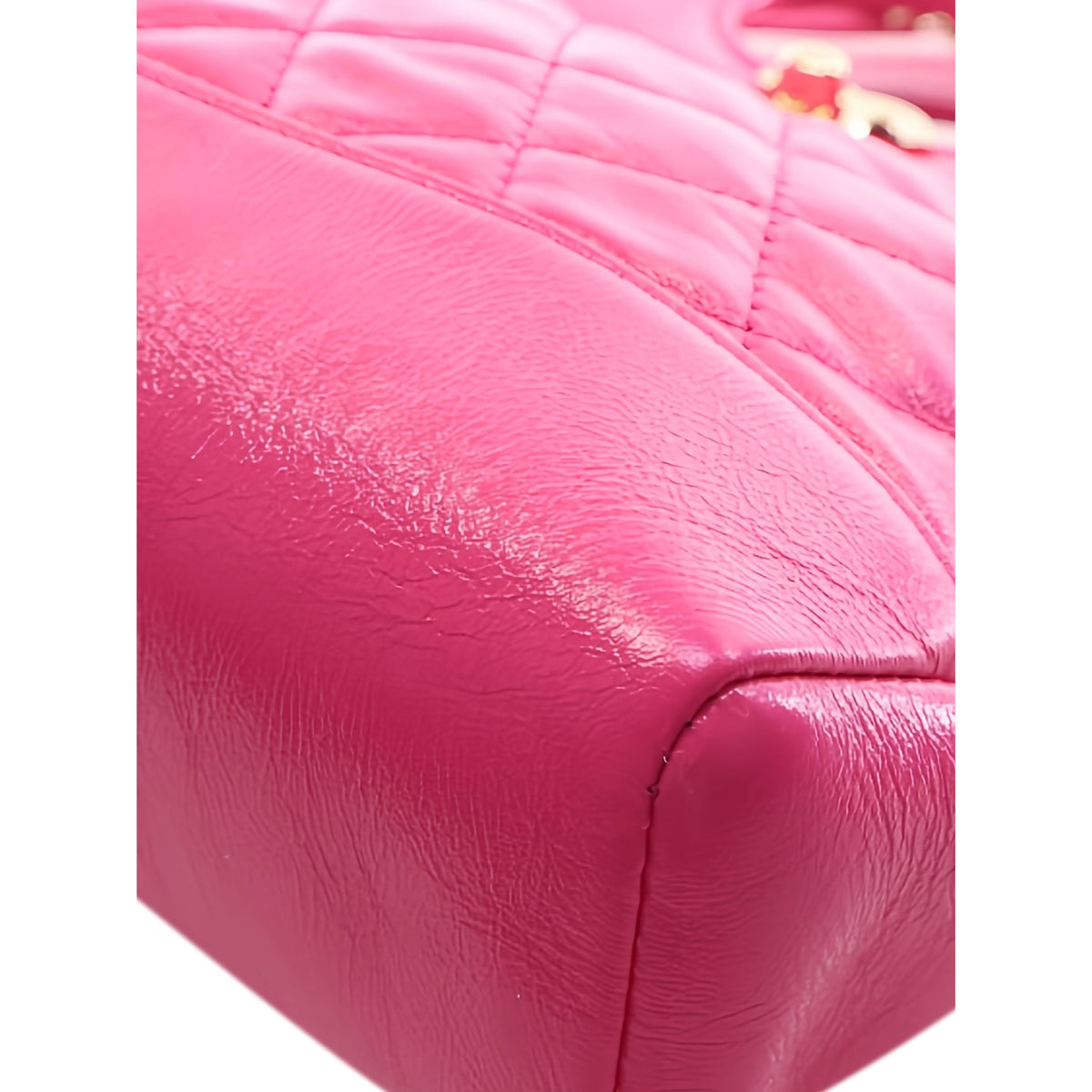 Chanel Large Quilted Glazed Calfskin 31 Shopping Bag — Pink