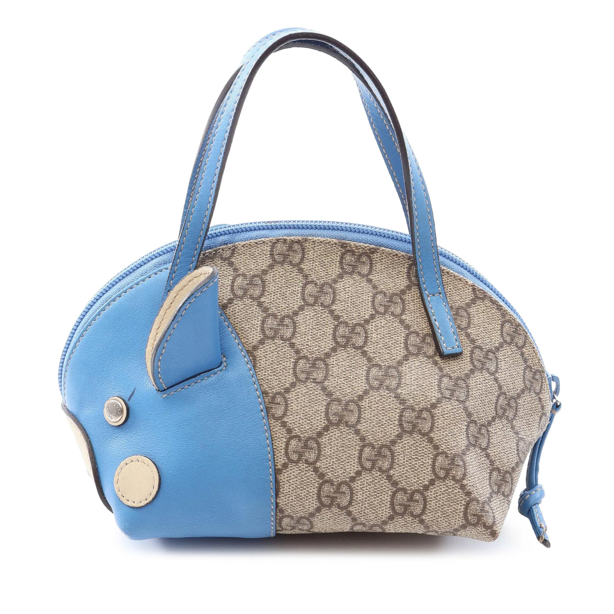 Gucci GG Supreme Zoo Handbag — Brown