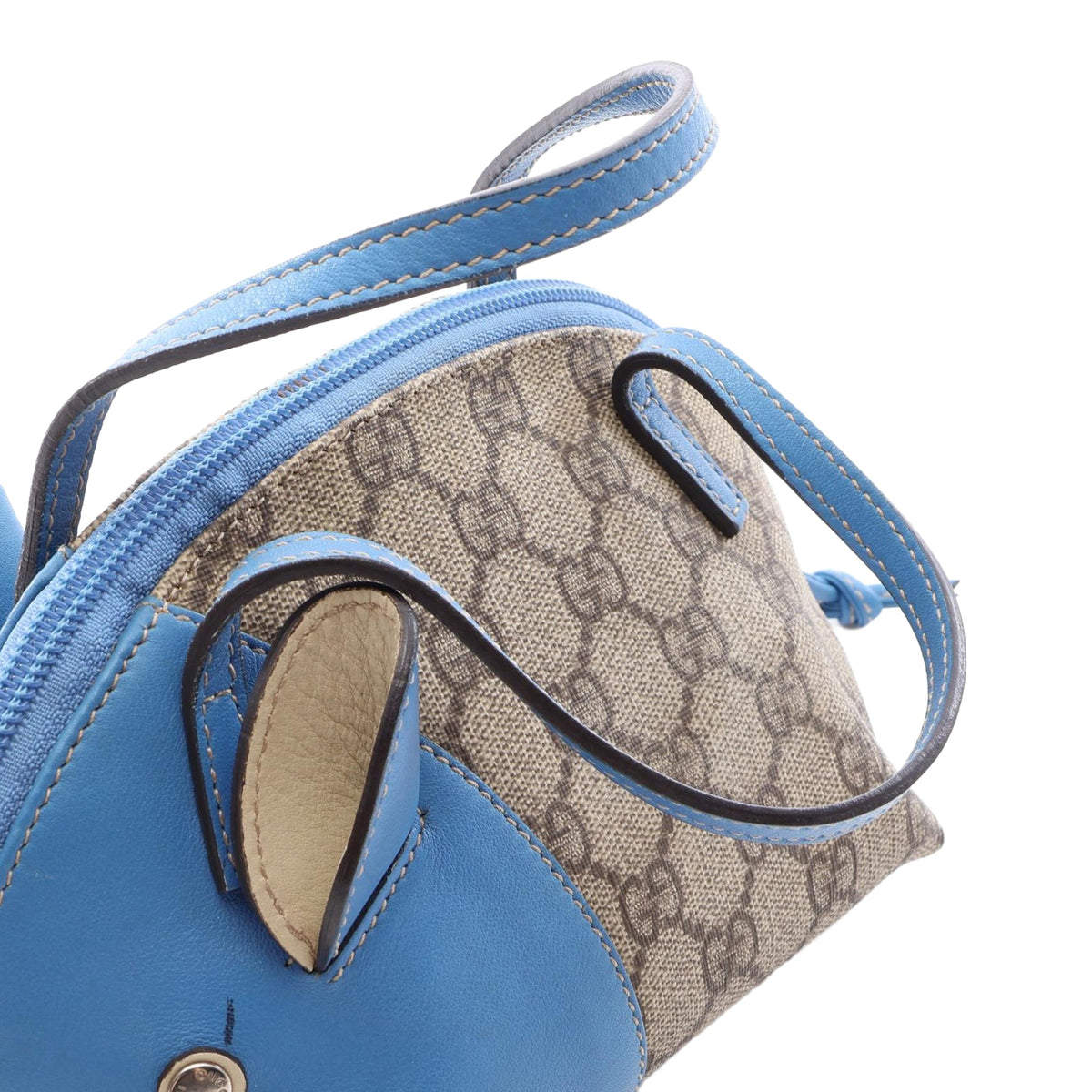 Gucci GG Supreme Zoo Handbag — Brown