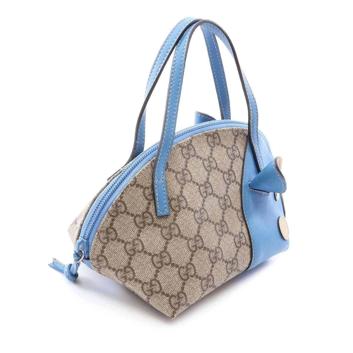 Gucci GG Supreme Zoo Handbag — Brown