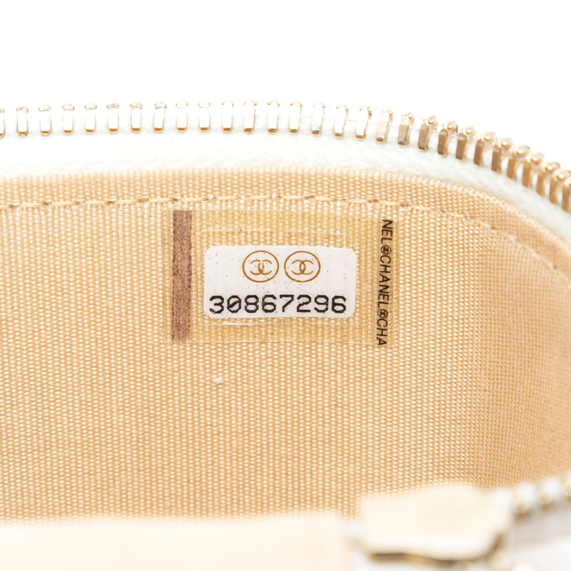 Chanel Mini Quilted Lambskin Pearl Crush Vanity Case With Chain
