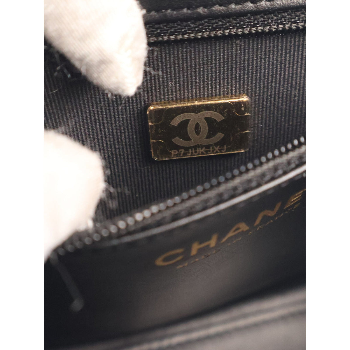 Chanel Nano Aged Calfskin Kelly Shopper Bag — Black