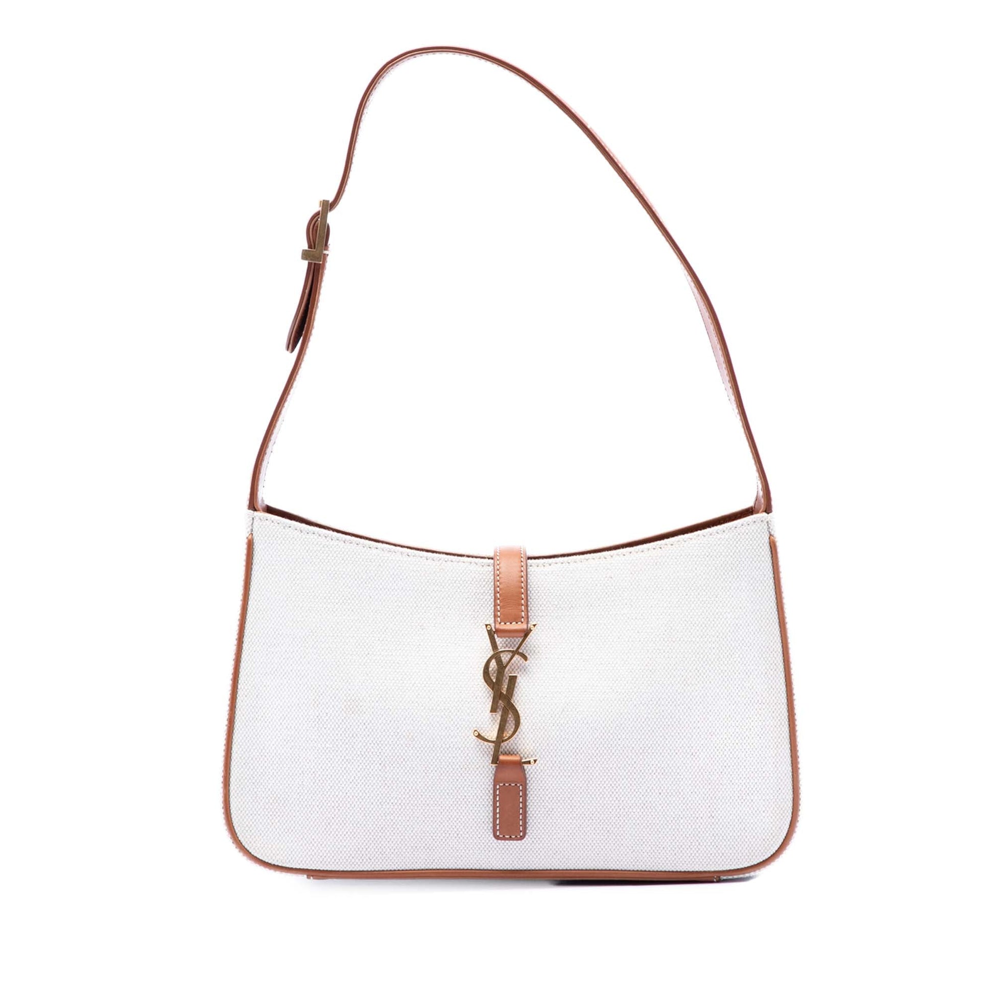 Saint Laurent Canvas and Leather Le 5 a 7