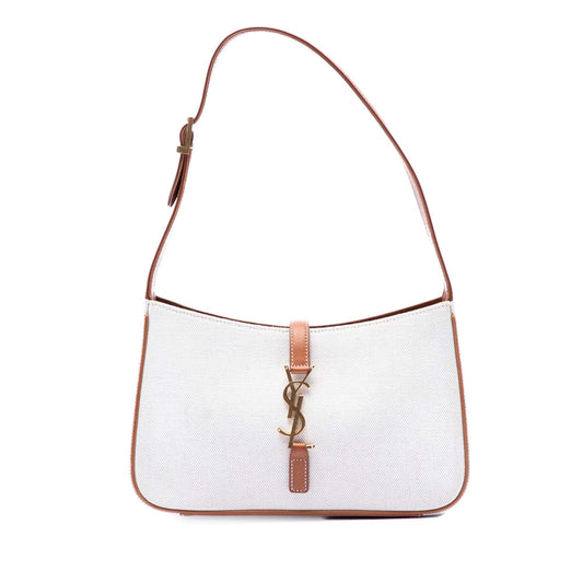 Saint Laurent Canvas and Leather Le 5 a 7