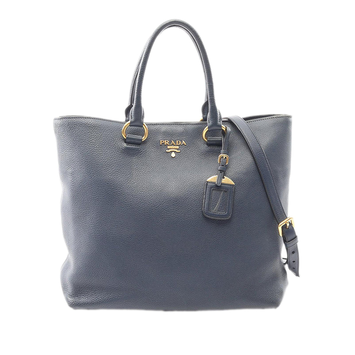Prada Vitello Daino Open Convertible Tote