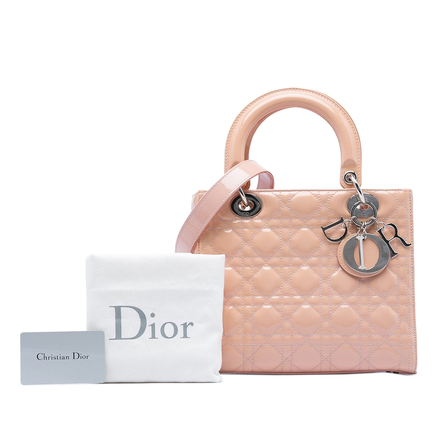 Dior Medium Patent Cannage Lady Dior