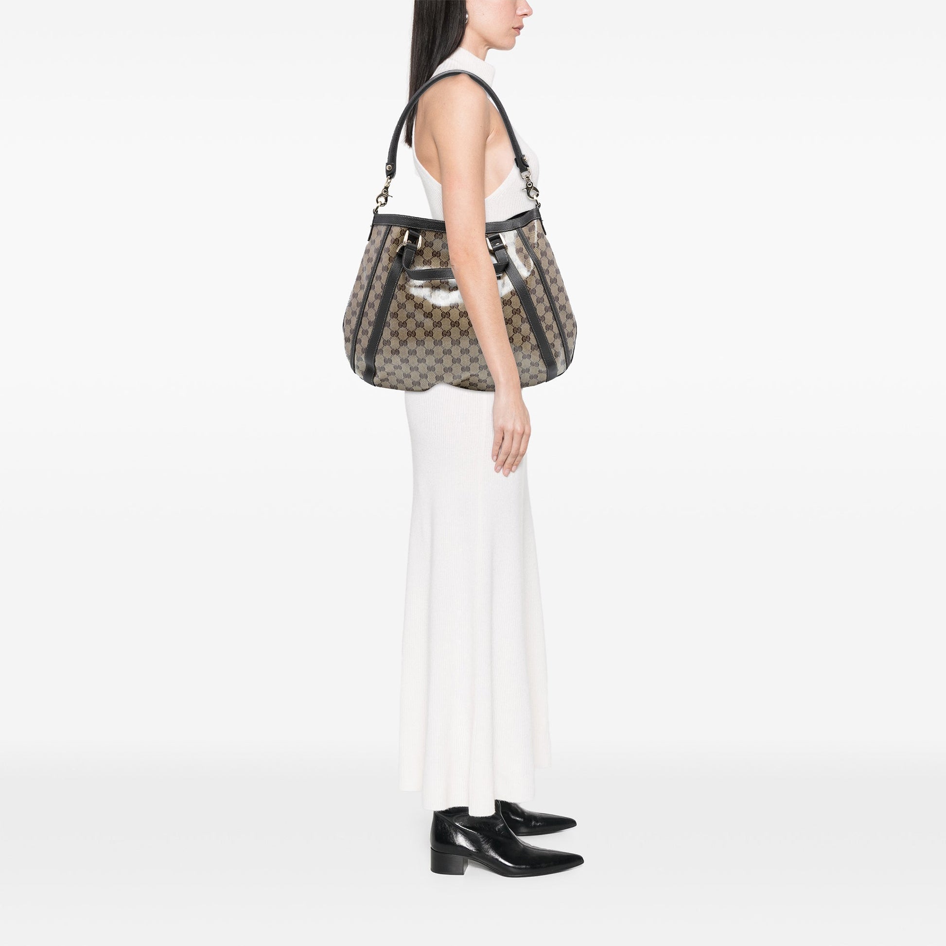 Gucci GG Crystal Abbey D Ring Convertible Tote