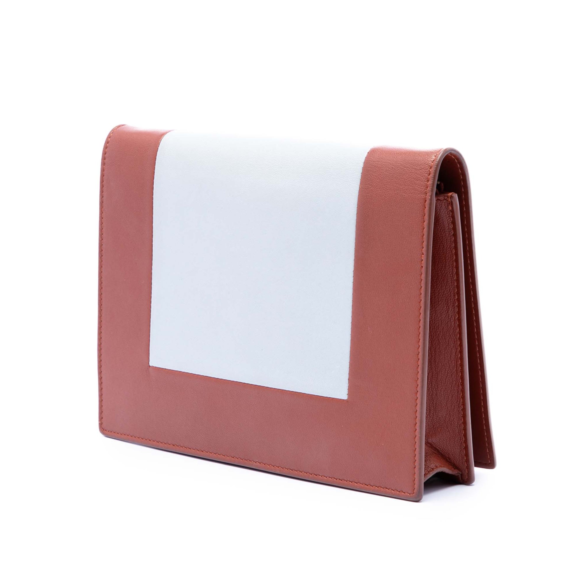 Celine Leather Frame Wallet on Chain