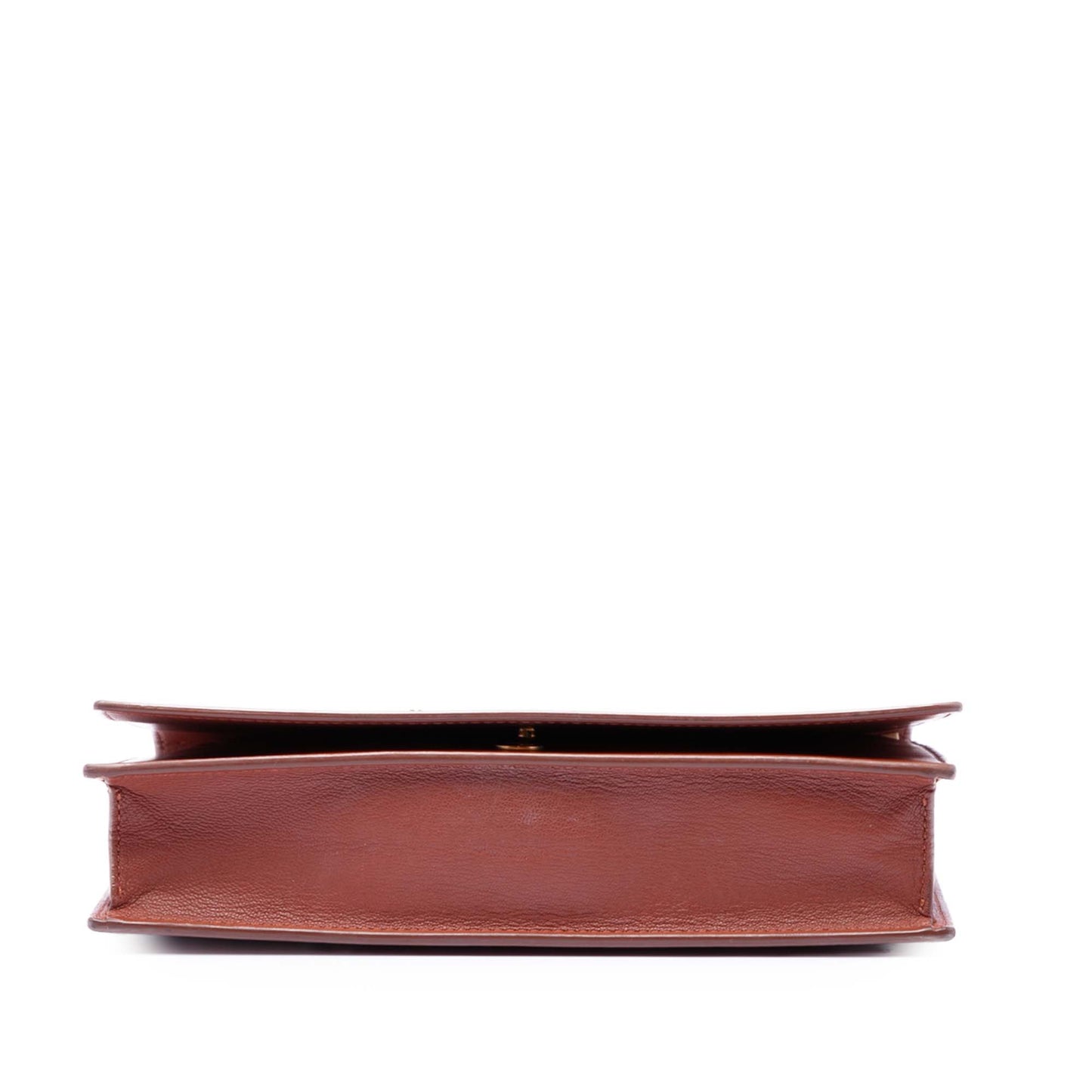 Celine Leather Frame Wallet on Chain