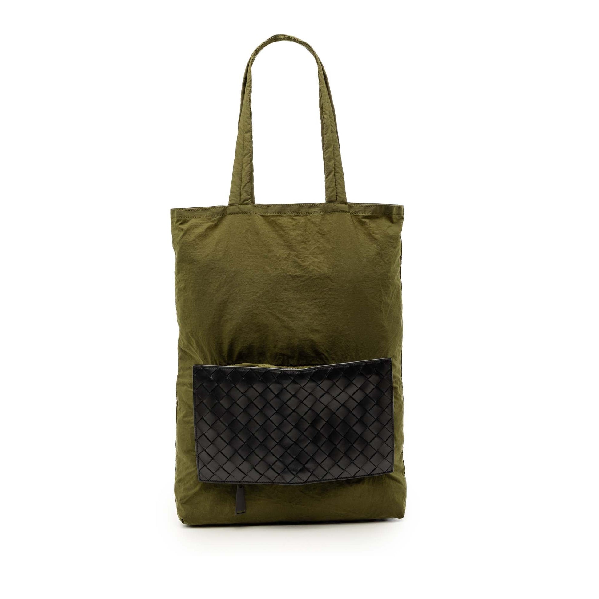 Bottega Veneta Intrecciato Trimmed Nylon Eco Tote