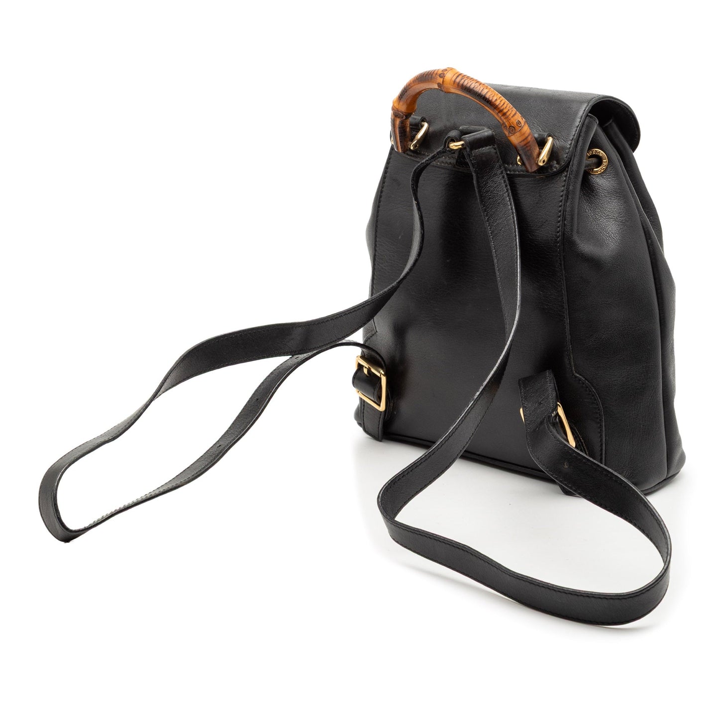 Gucci Leather Bamboo Backpack