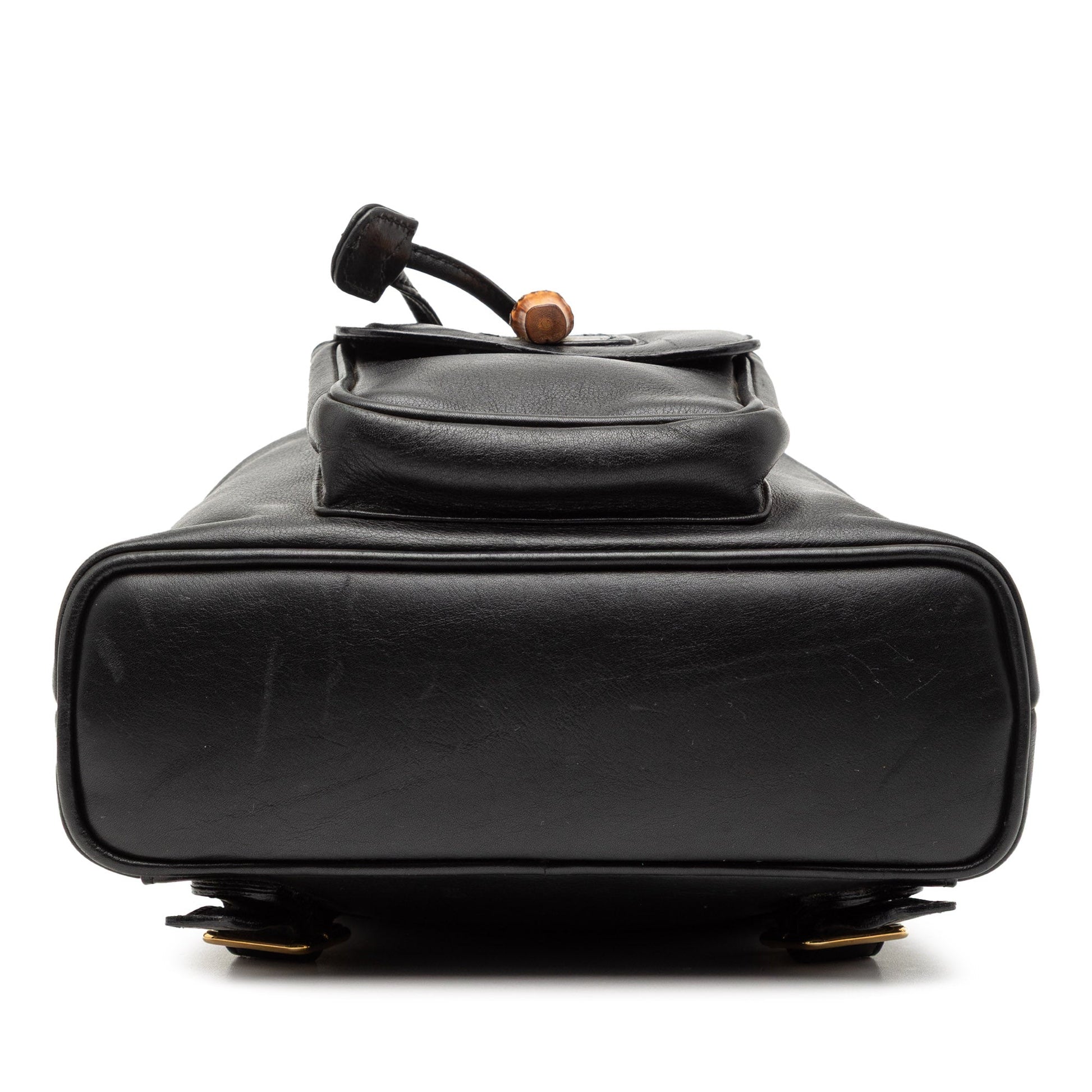 Gucci Leather Bamboo Backpack