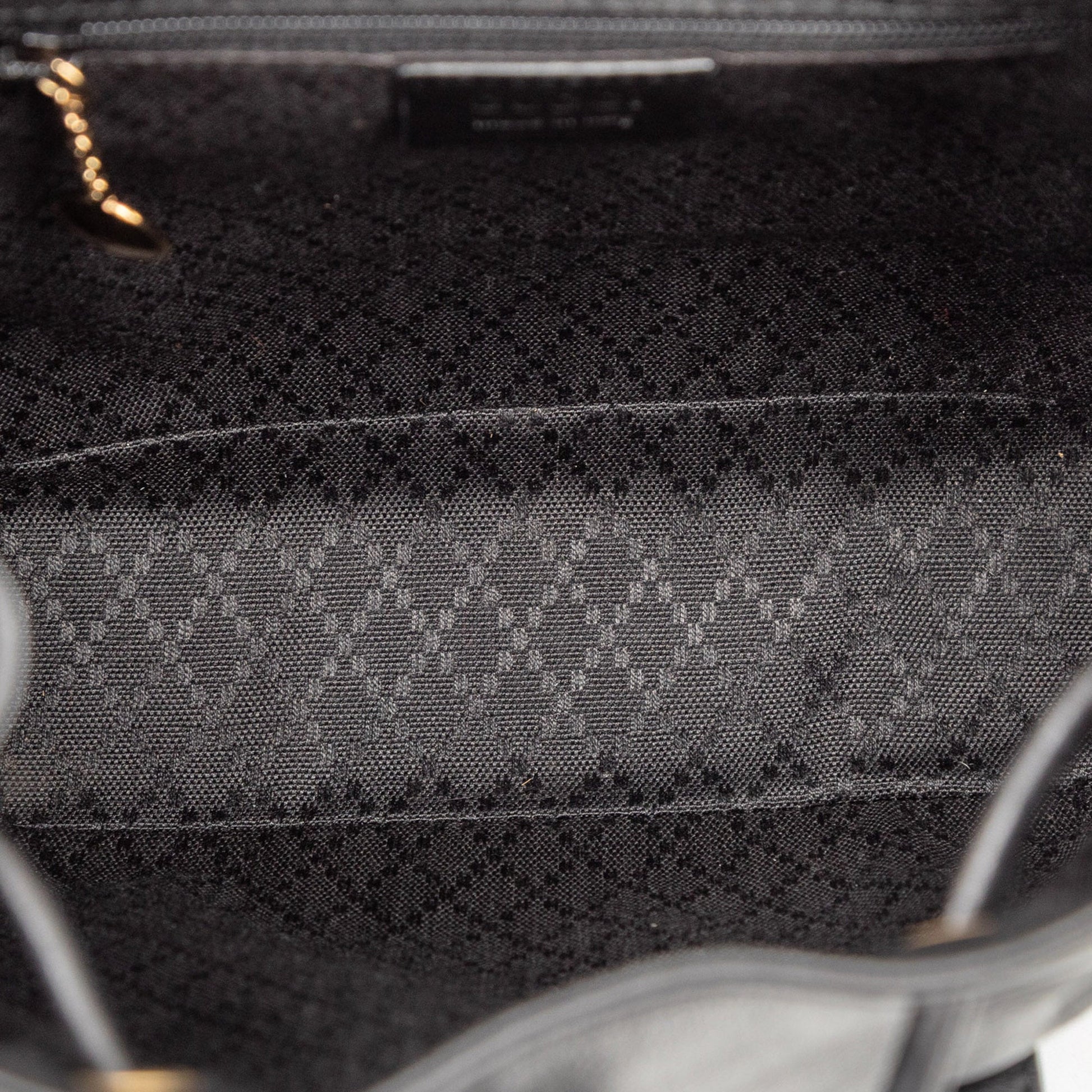 Gucci Leather Bamboo Backpack